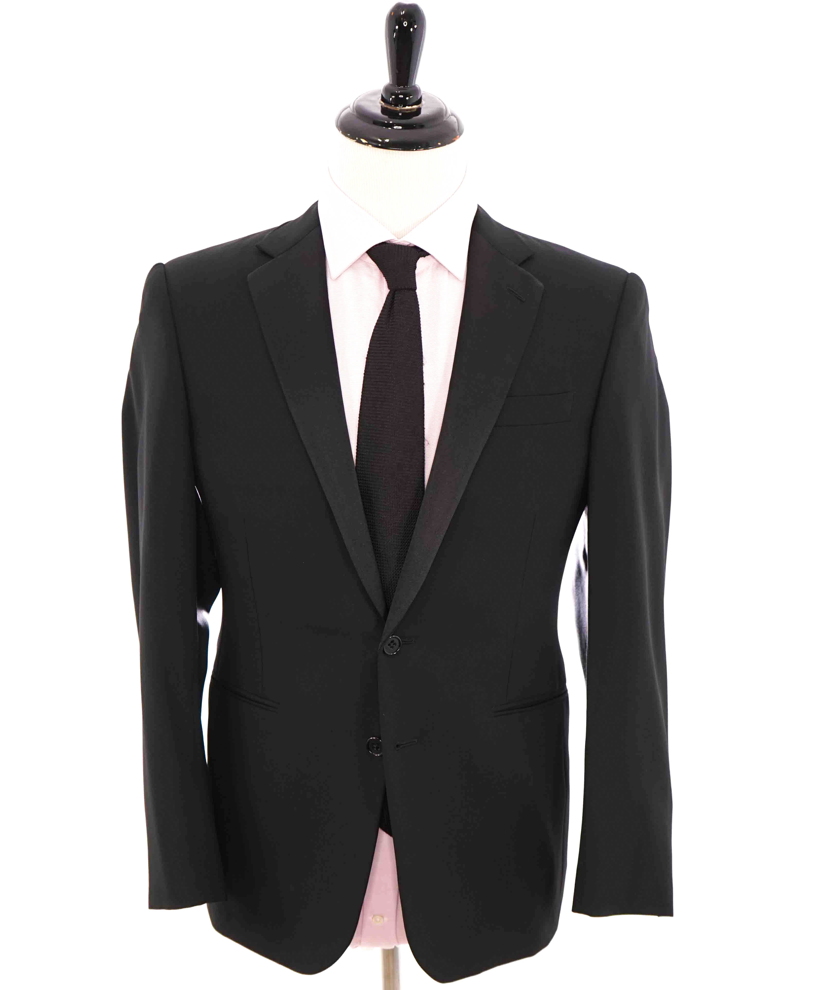 $1,995 RALPH LAUREN BLACK LABEL - Notch Lapel Black Tuxedo JACKET - 38S