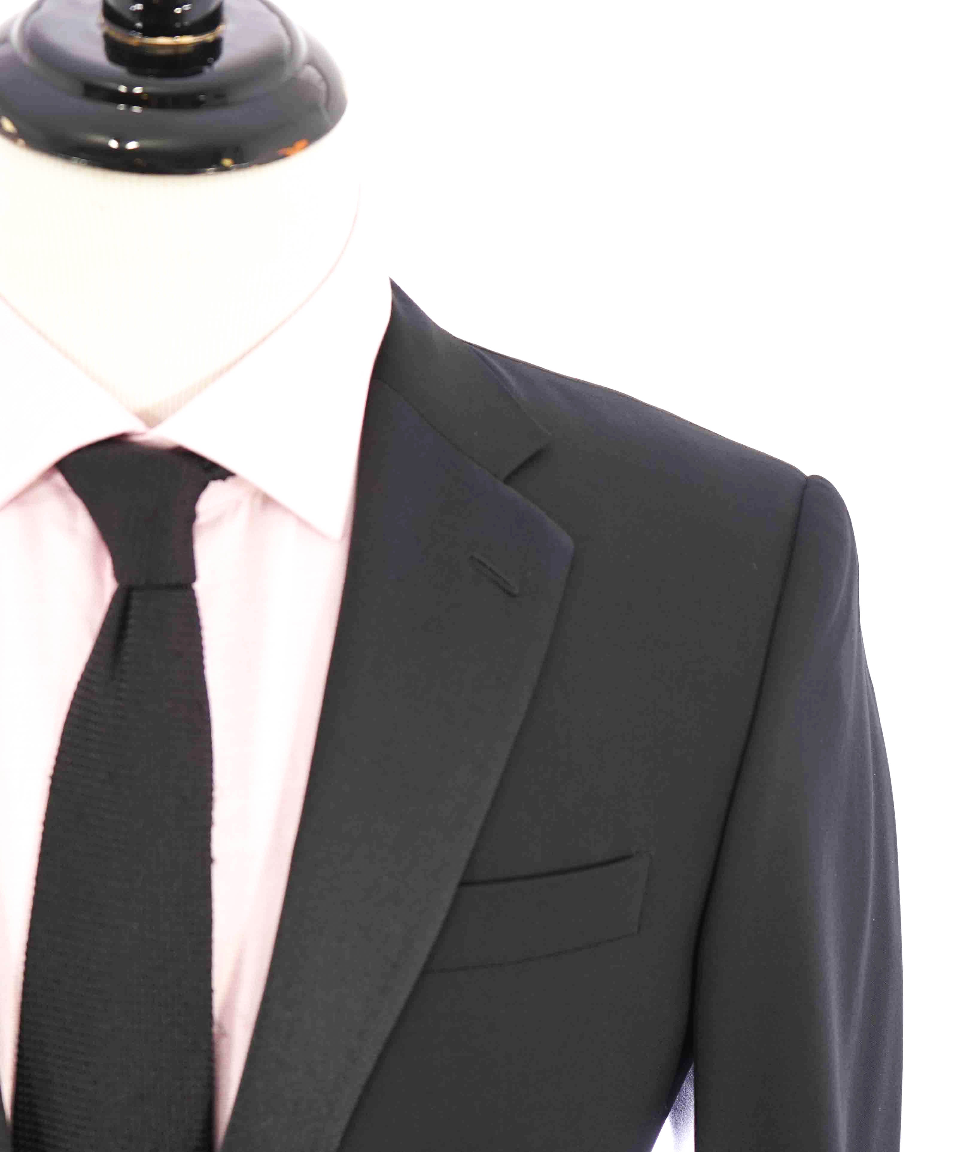 $1,995 RALPH LAUREN BLACK LABEL - Notch Lapel Black Tuxedo JACKET - 38S