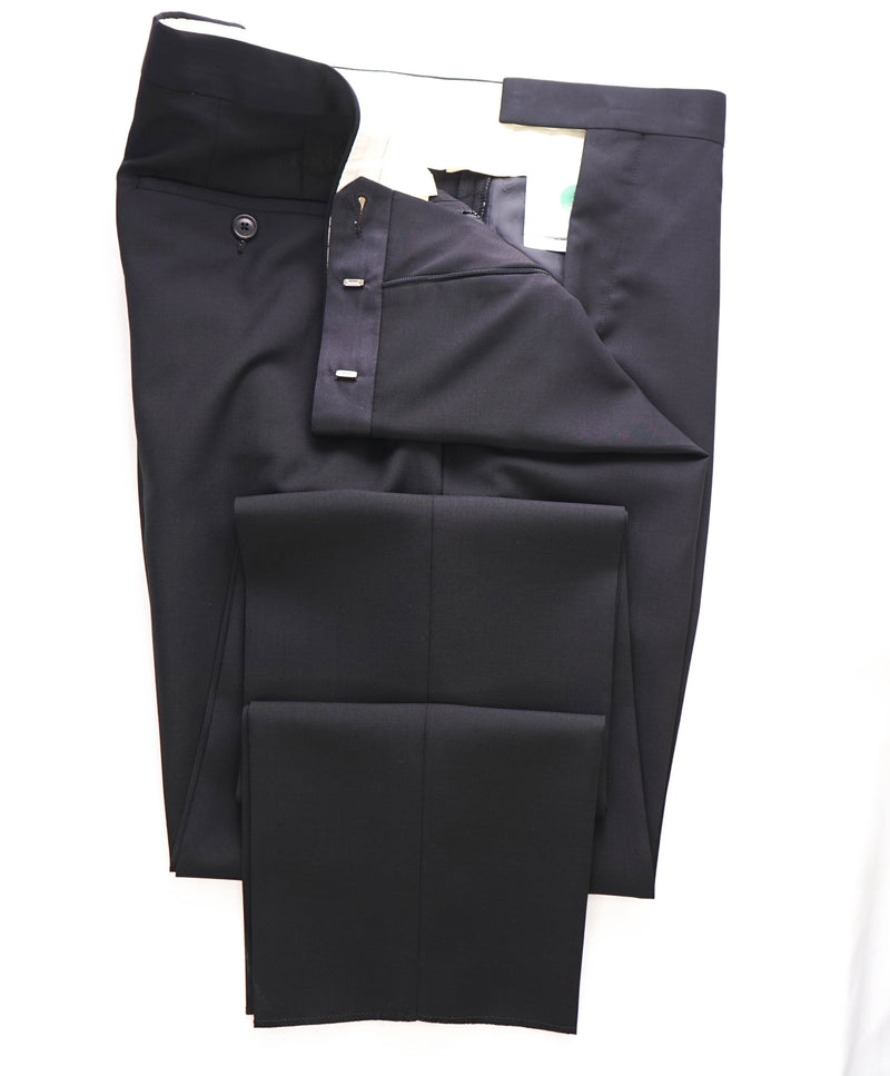 PAUL SMITH - Black Tux *CLOSET STAPLE* Wool & Mohair Dinner Pants - 38W