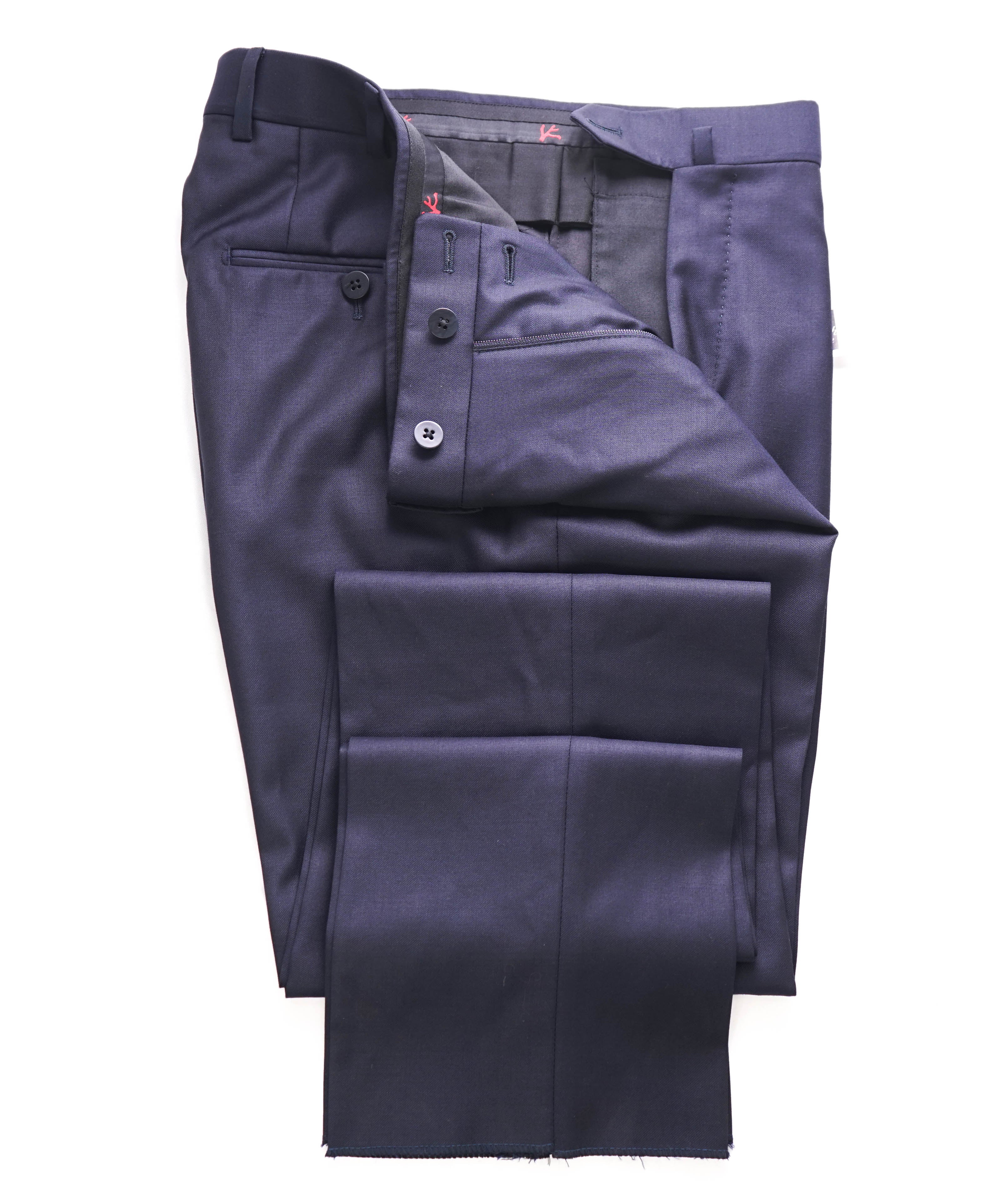 ISAIA - *CLOSET STAPLE* Navy Blue Dress Pants Flat Front - 30W (46EU)