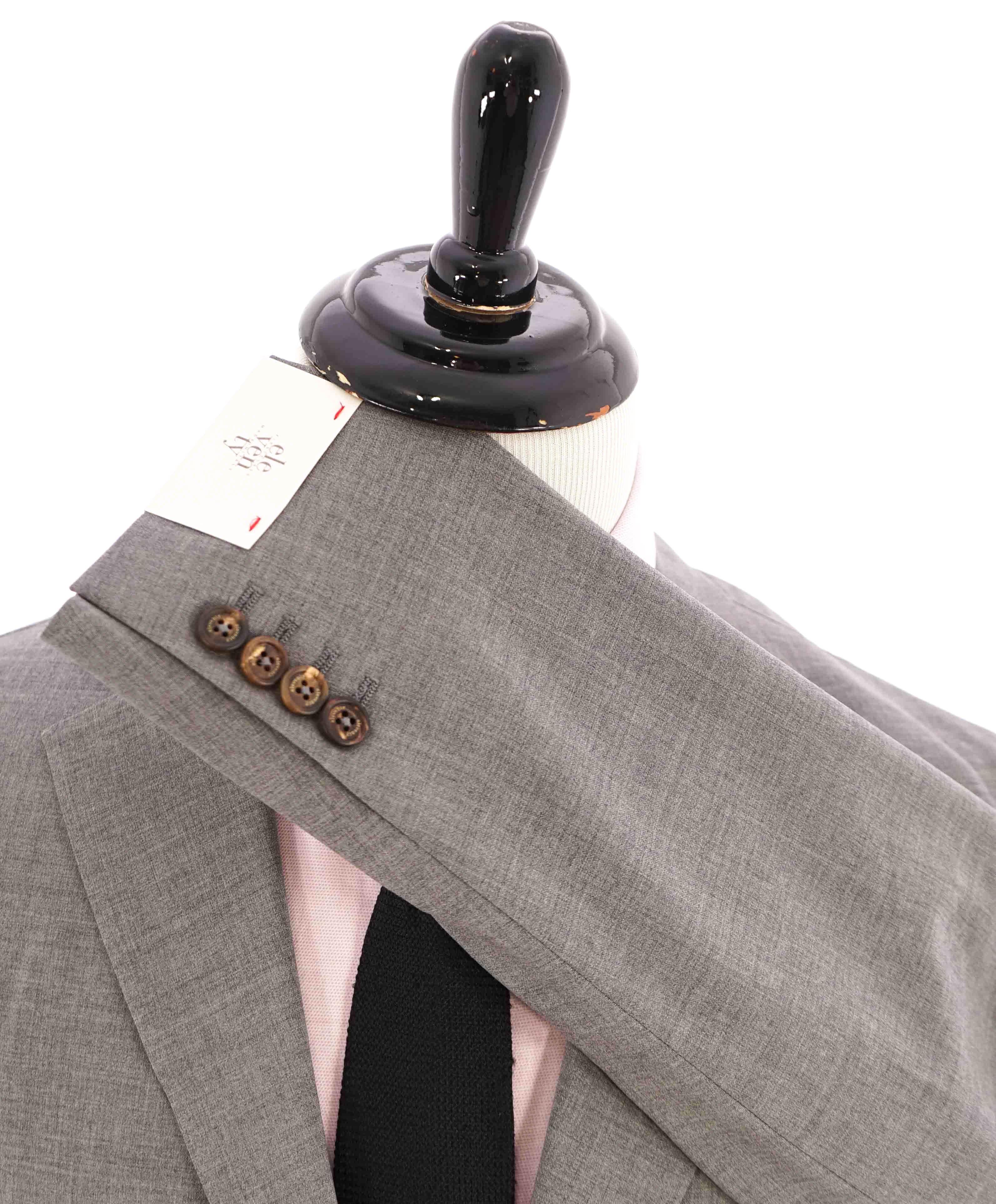 $1,195 ELEVENTY - Notch Lapel Gray Semi-Lined Patch Pocket Blazer - 40 US (50EU)