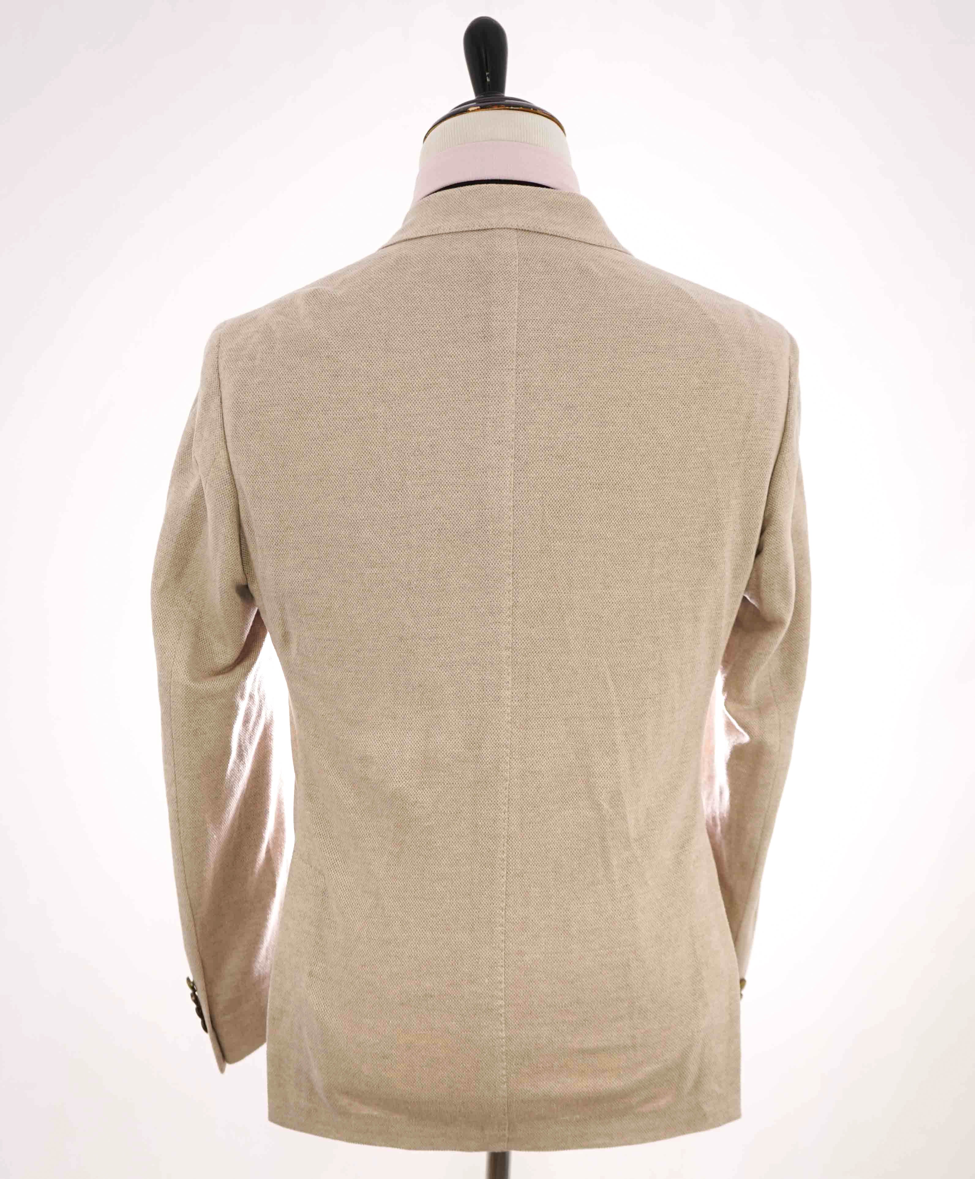 $1,195 ELEVENTY - Double Breasted Gold Button Linen Blazer - 40 US (50EU)