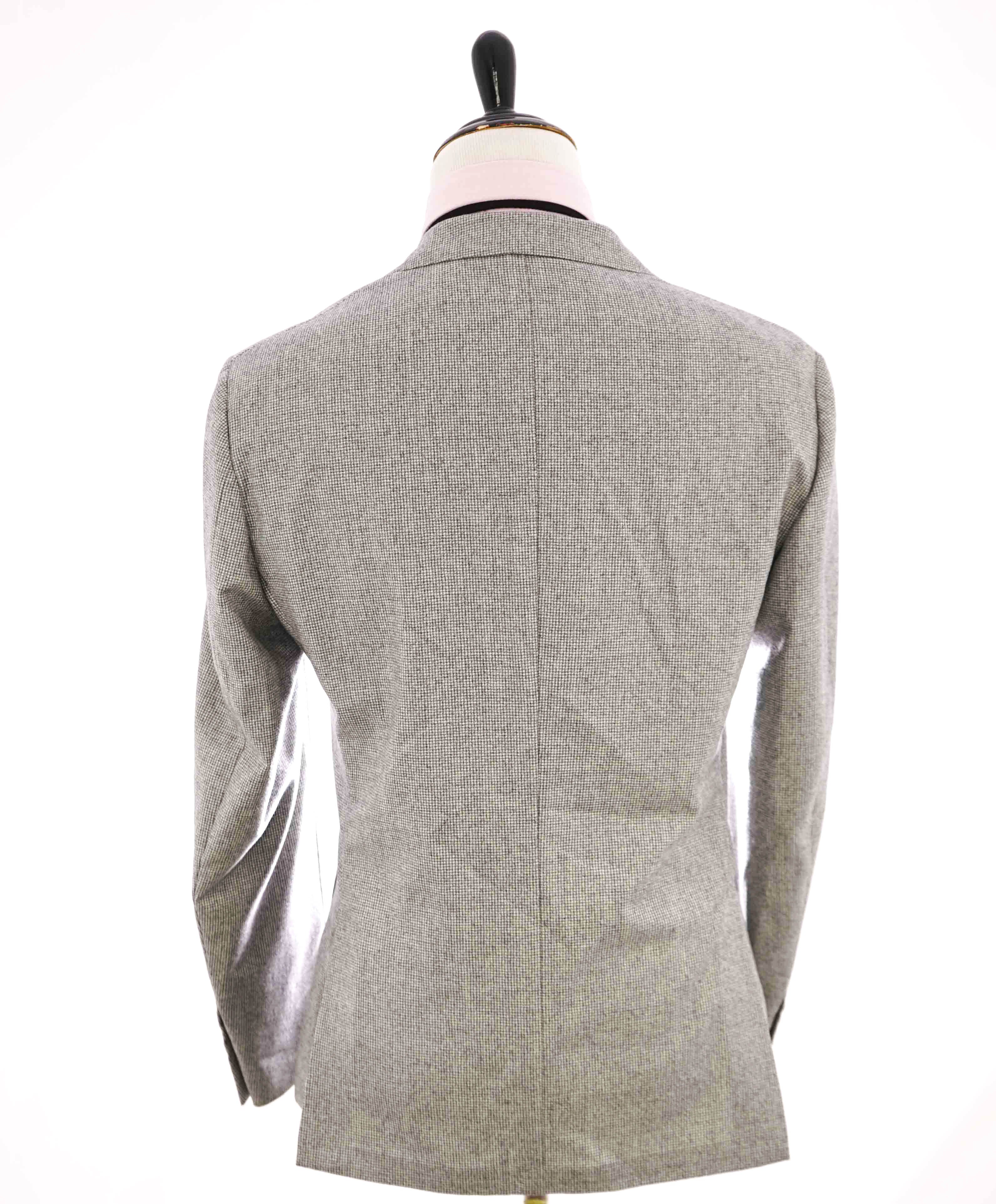 $975 ELEVENTY - Gray Houndstooth Pure Wool Patch Pocket Blazer - 42 US (52EU)