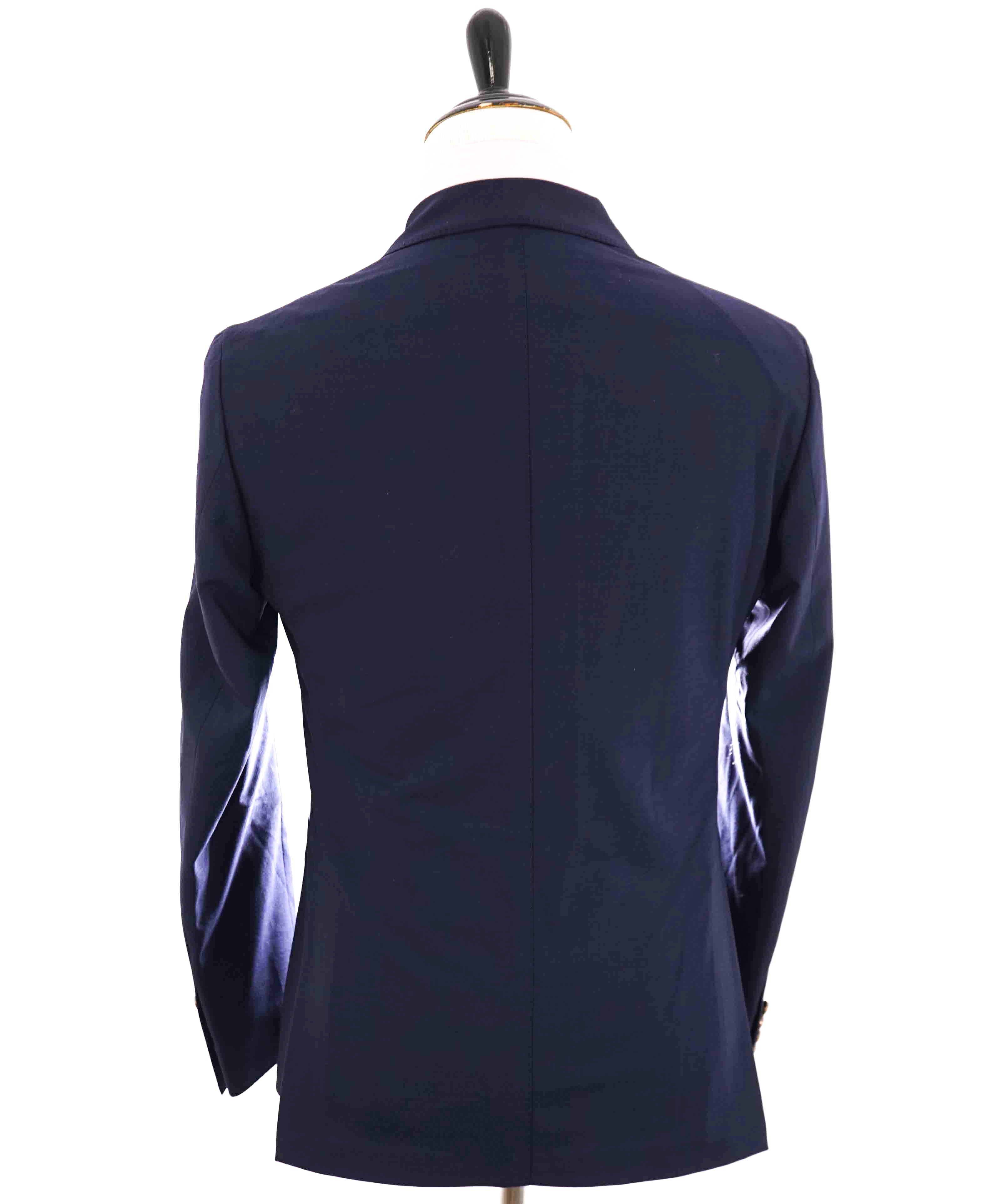 $1,195 ELEVENTY -Double Breasted Gold Button Wool/Elastane Blazer - 40 US (50EU)