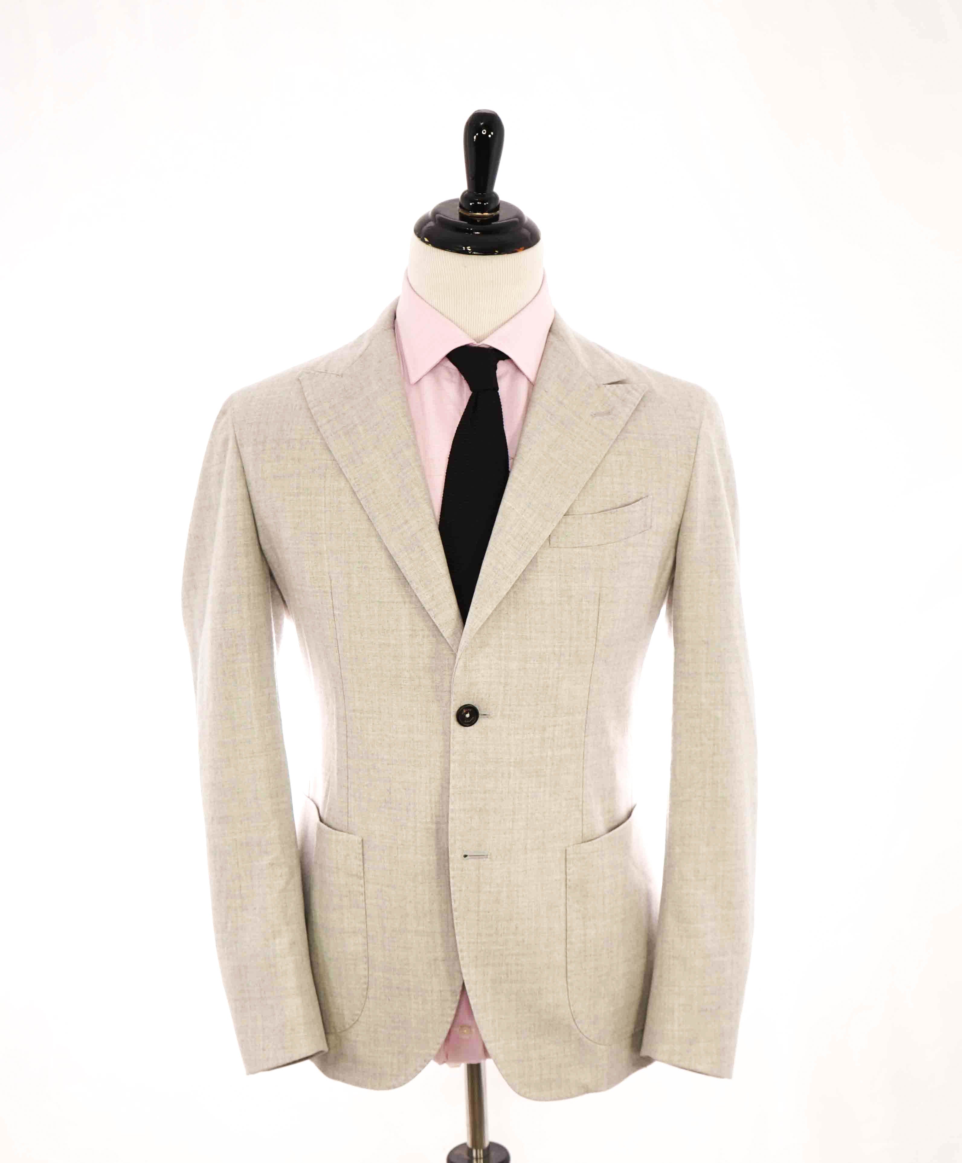 $1,495 ELEVENTY - Gray Wool * CLOSET STAPLE * Peak Lapel Blazer - 40 (50 EU)