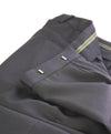 Z ZEGNA - *CLOSET STAPLE* Black Solid "Slim" Flat Front Dress Pants - 34W