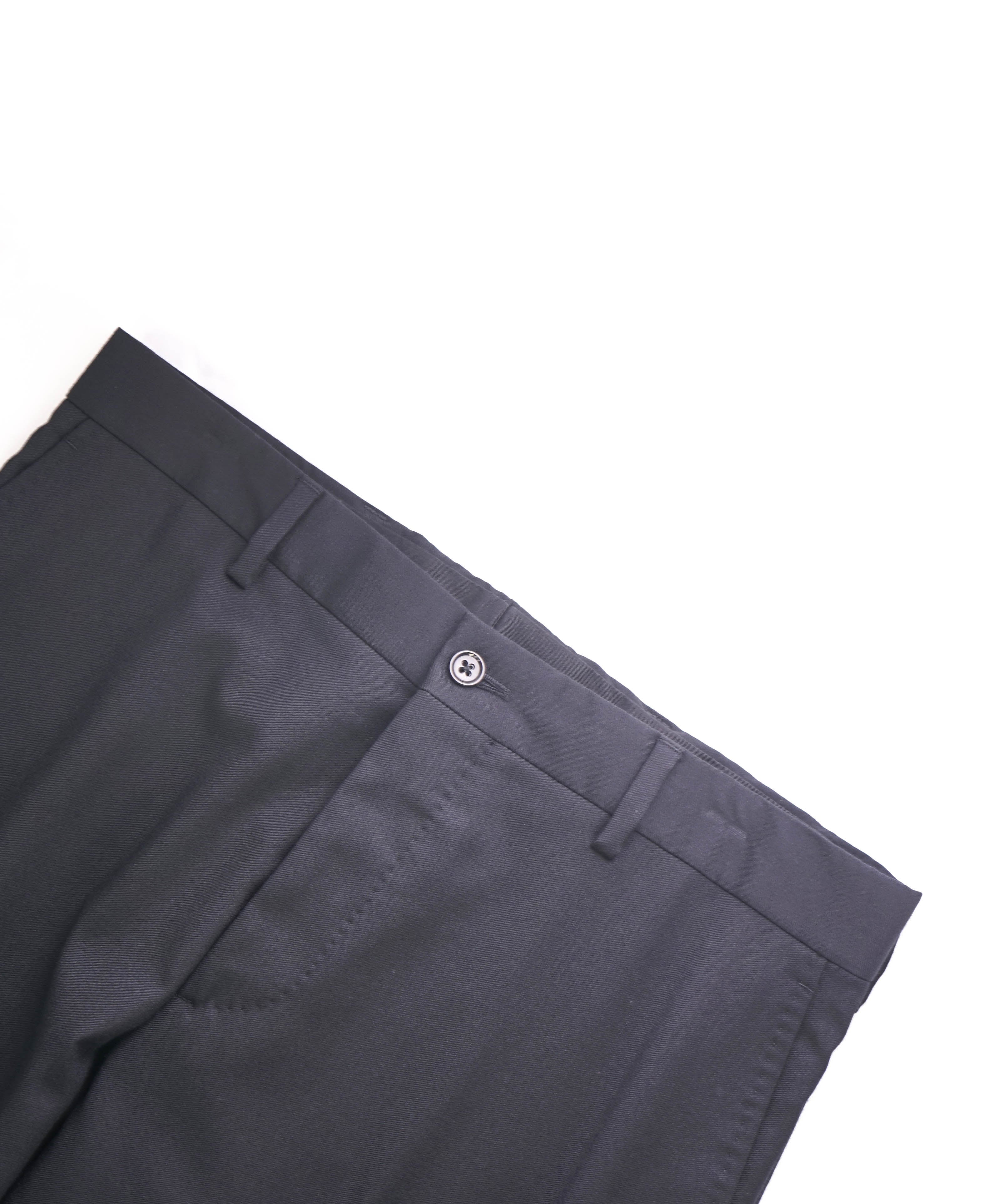 RALPH LAUREN BLACK LABEL -  Modern Black Flat Front Dress Pants - 30W