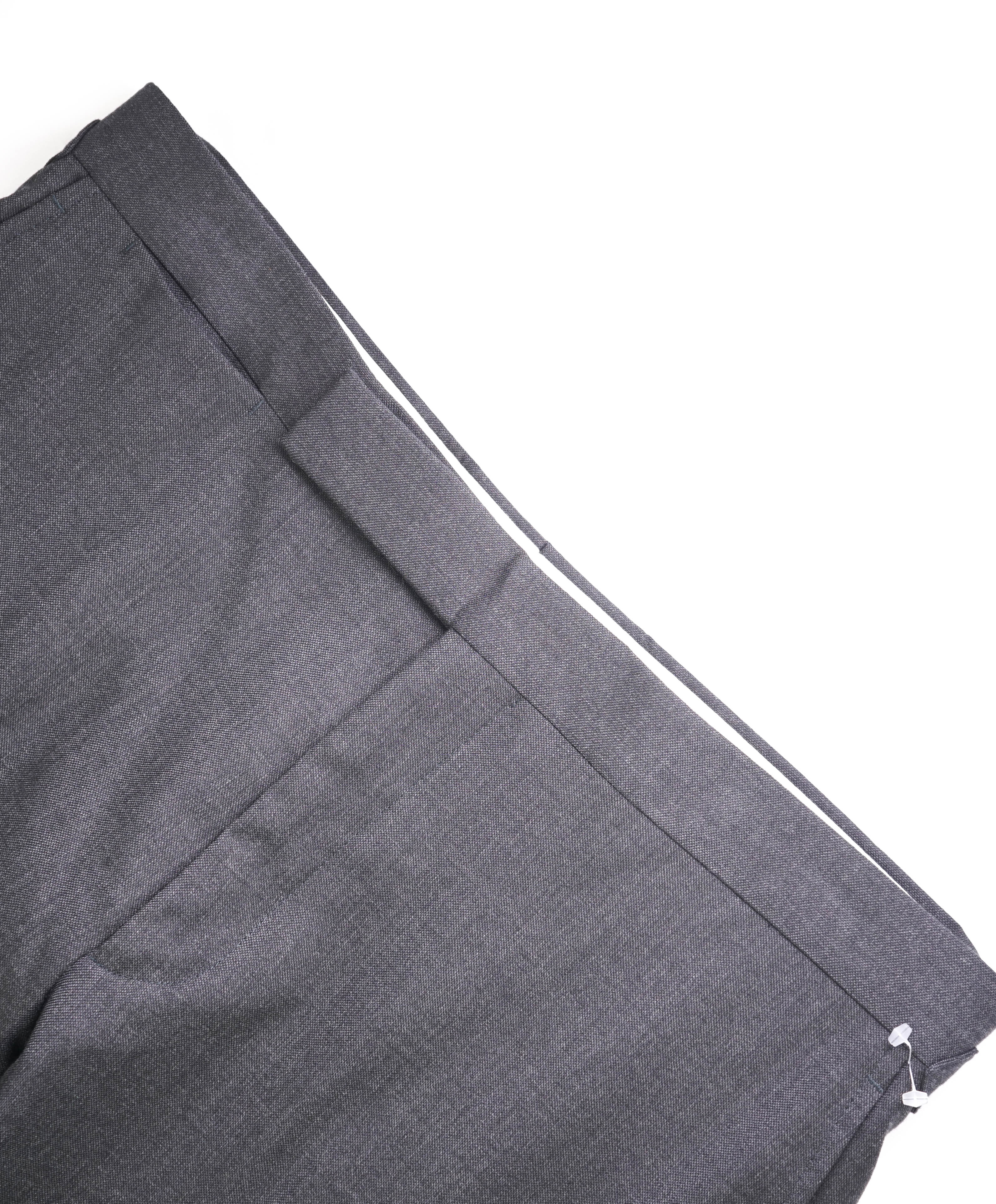 POLO RALPH LAUREN - *SIDE TABS* Flat Front Gray Wool Dress Pants - 34W