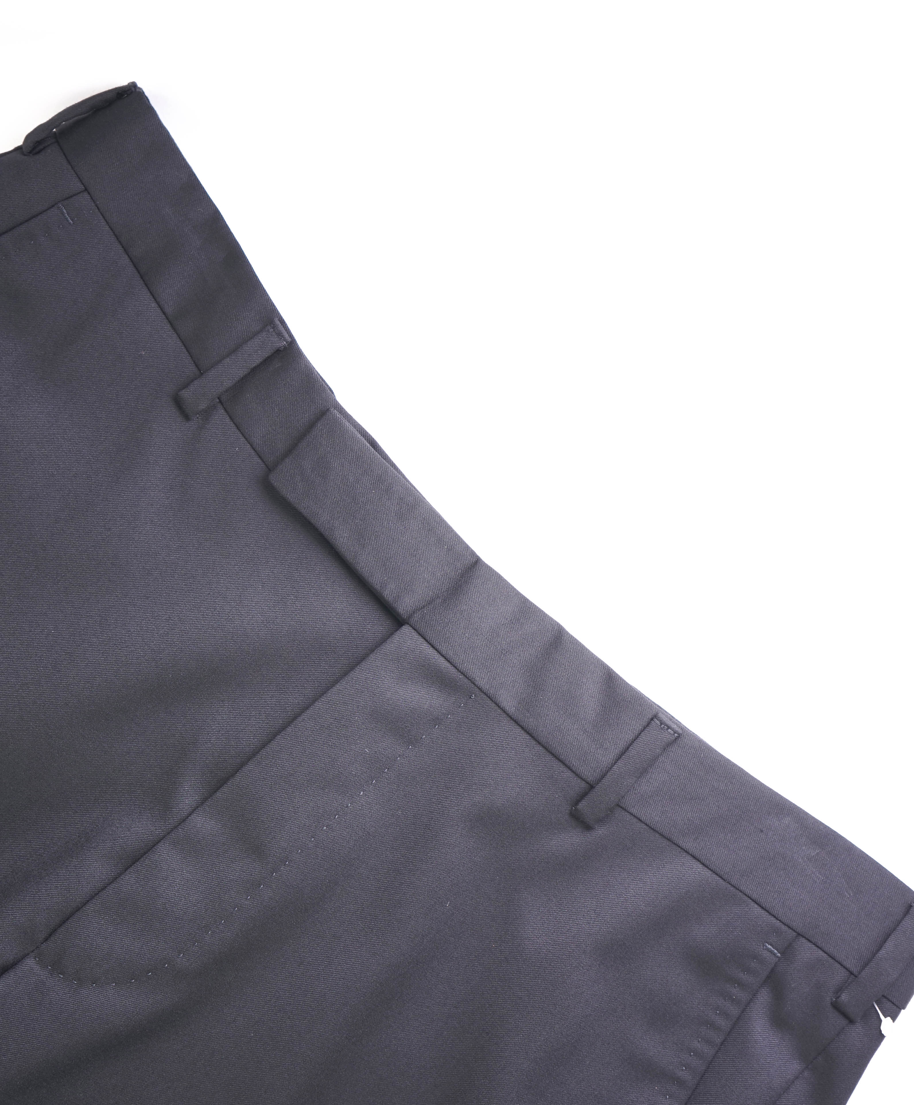 Z ZEGNA - *CLOSET STAPLE* Black Solid Flat Front Dress Pants - 34W