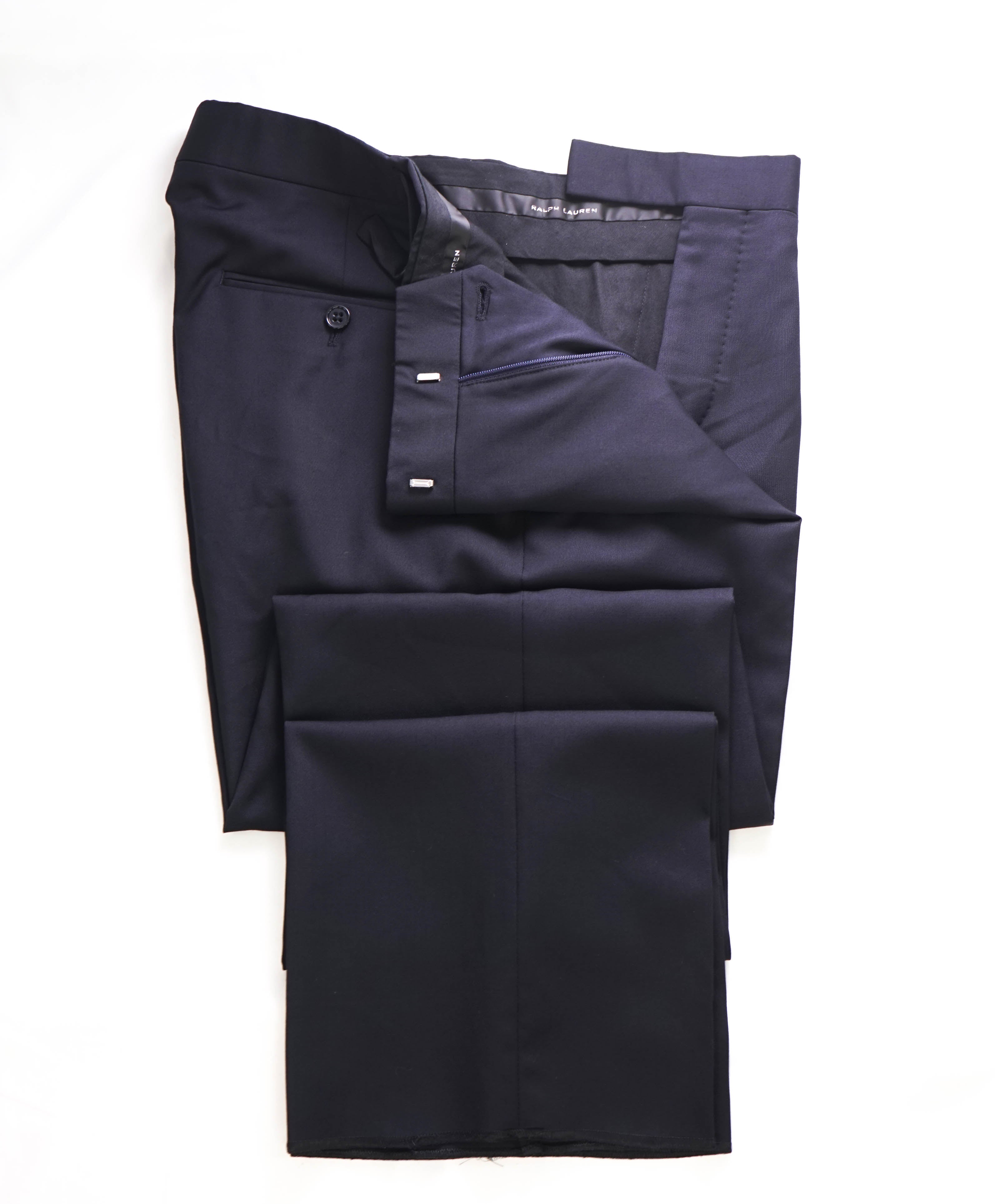 RALPH LAUREN BLACK LABEL - Navy Dress Pants With *SIDE TABS* - 33W