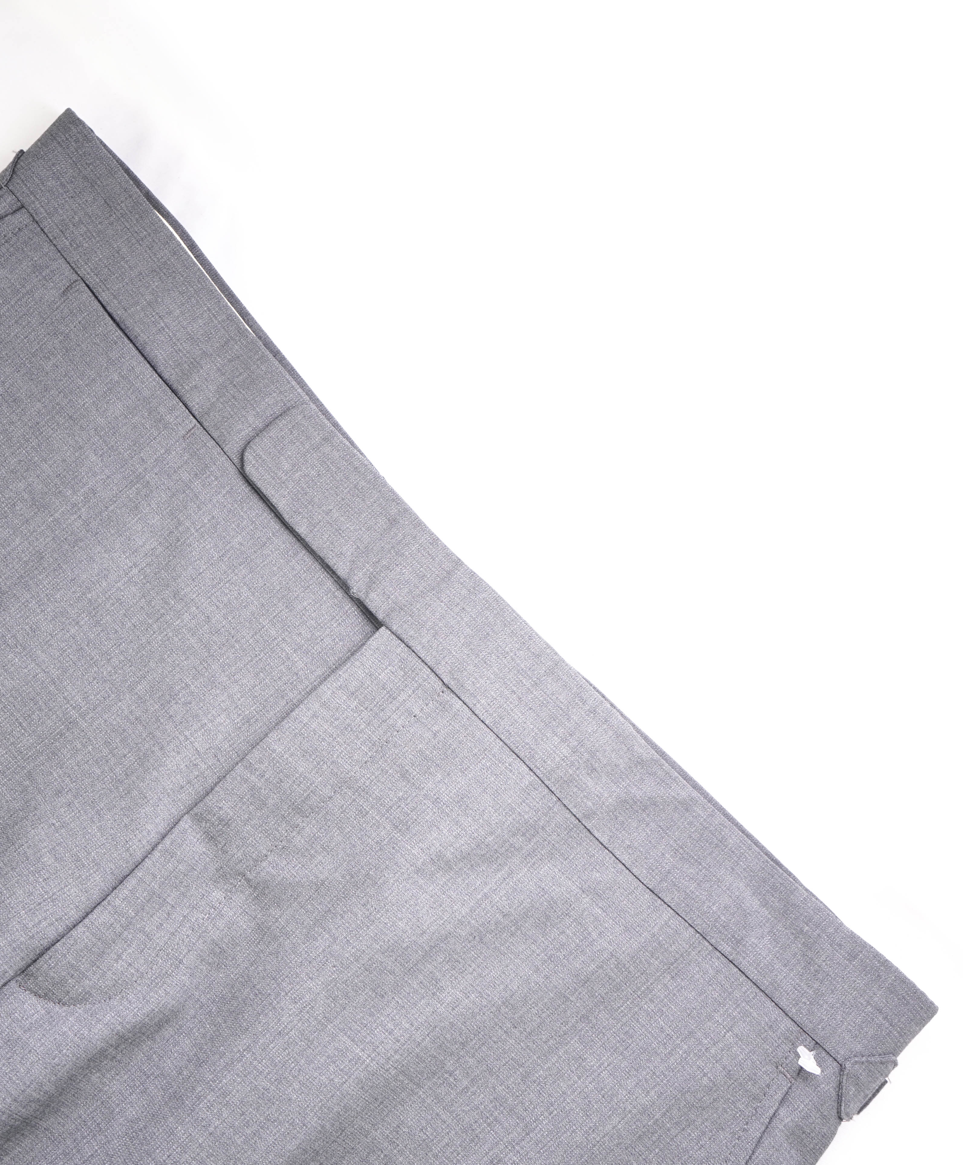 POLO RALPH LAUREN - *SIDE TABS* Flat Front Light Gray Wool Dress Pants - 36W