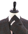 HICKEY FREEMAN - Gray & Brown Check Plaid WOOL Blazer - 46R