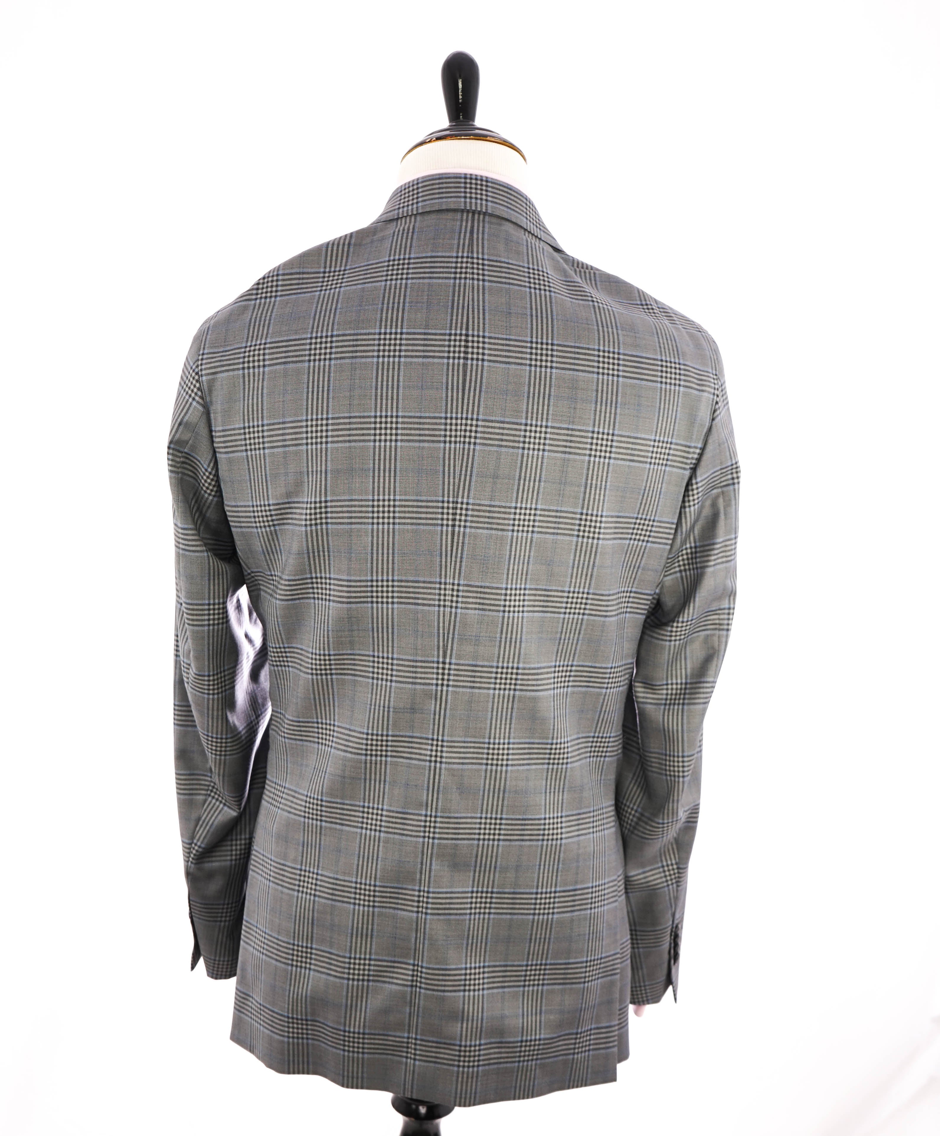 ERMENEGILDO ZEGNA - By SAKS FIFTH AVENUE Wool/Silk Check Blazer- 44L