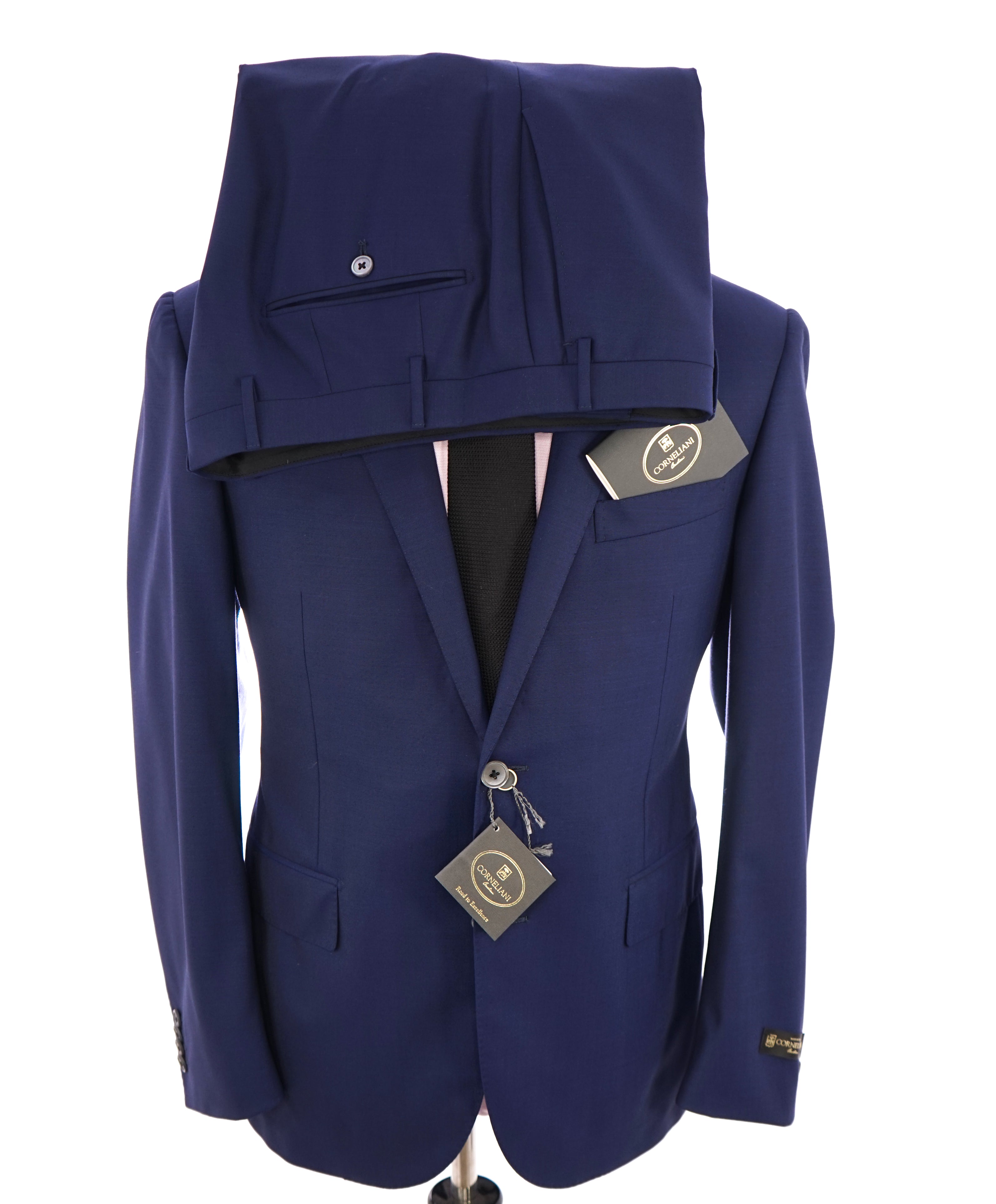 CORNELIANI - "Super 130's 17,25 Micron" Cobalt Blue SAVOR Suit - 40R