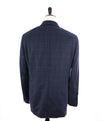 HICKEY FREEMAN - Blue Plaid Check All Season Weight Wool Blazer - 46L