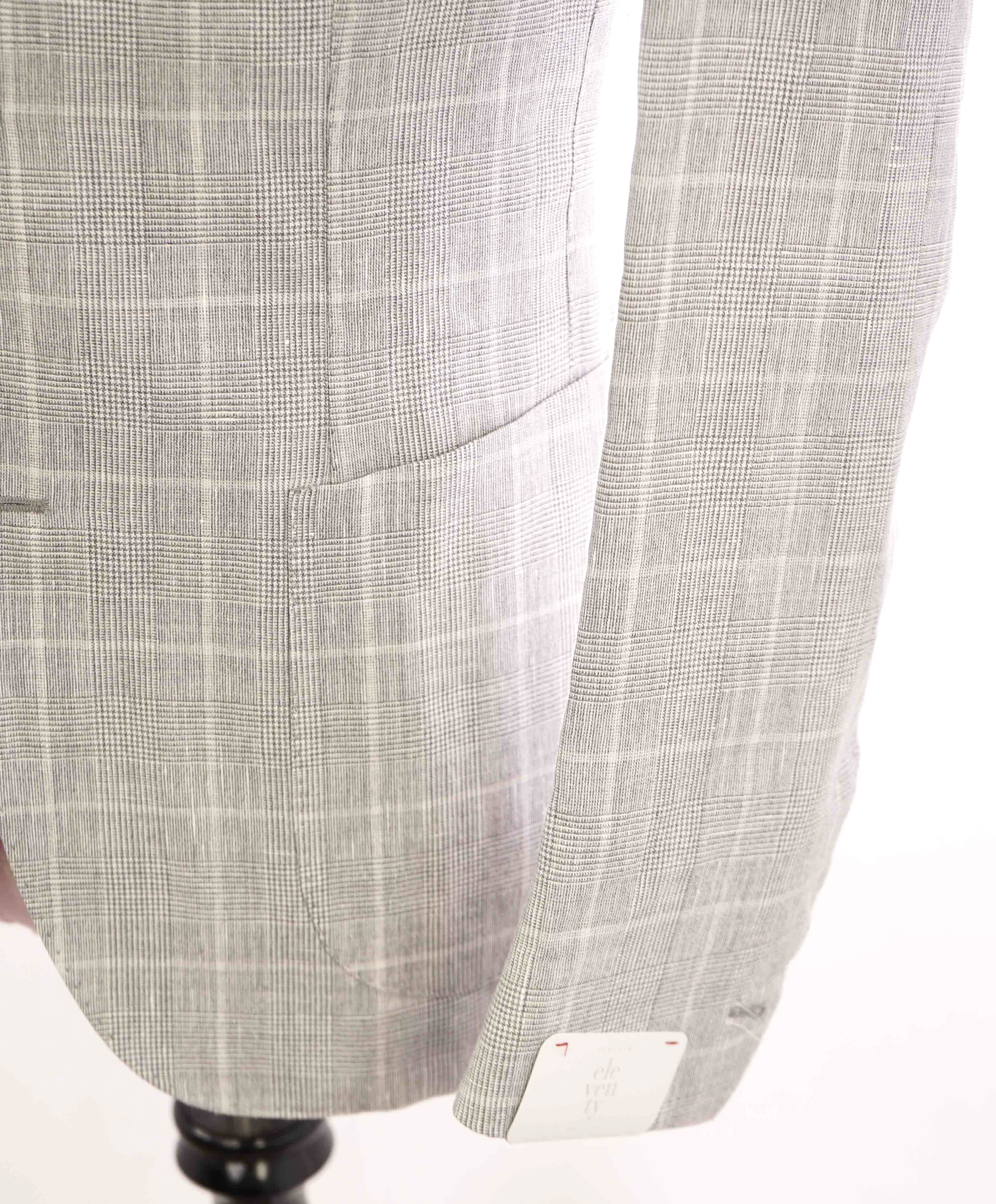 $2,195 ELEVENTY - "WOOL & LINEN" Gray Summer "JOGGER" Suit - 40 (50 EU)