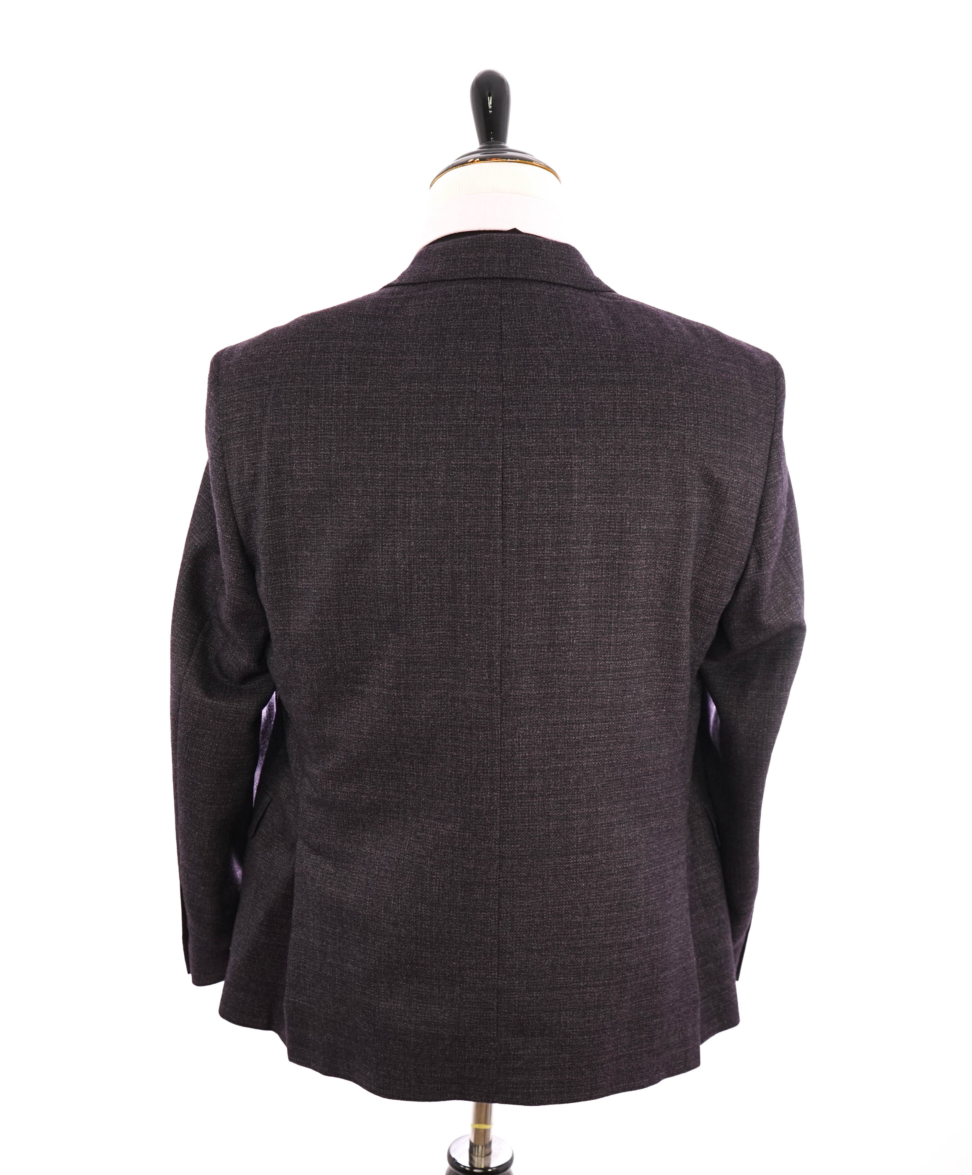 SAMUELSOHN - Super 110's Deep Purple Plum Textured Blazer - 42S