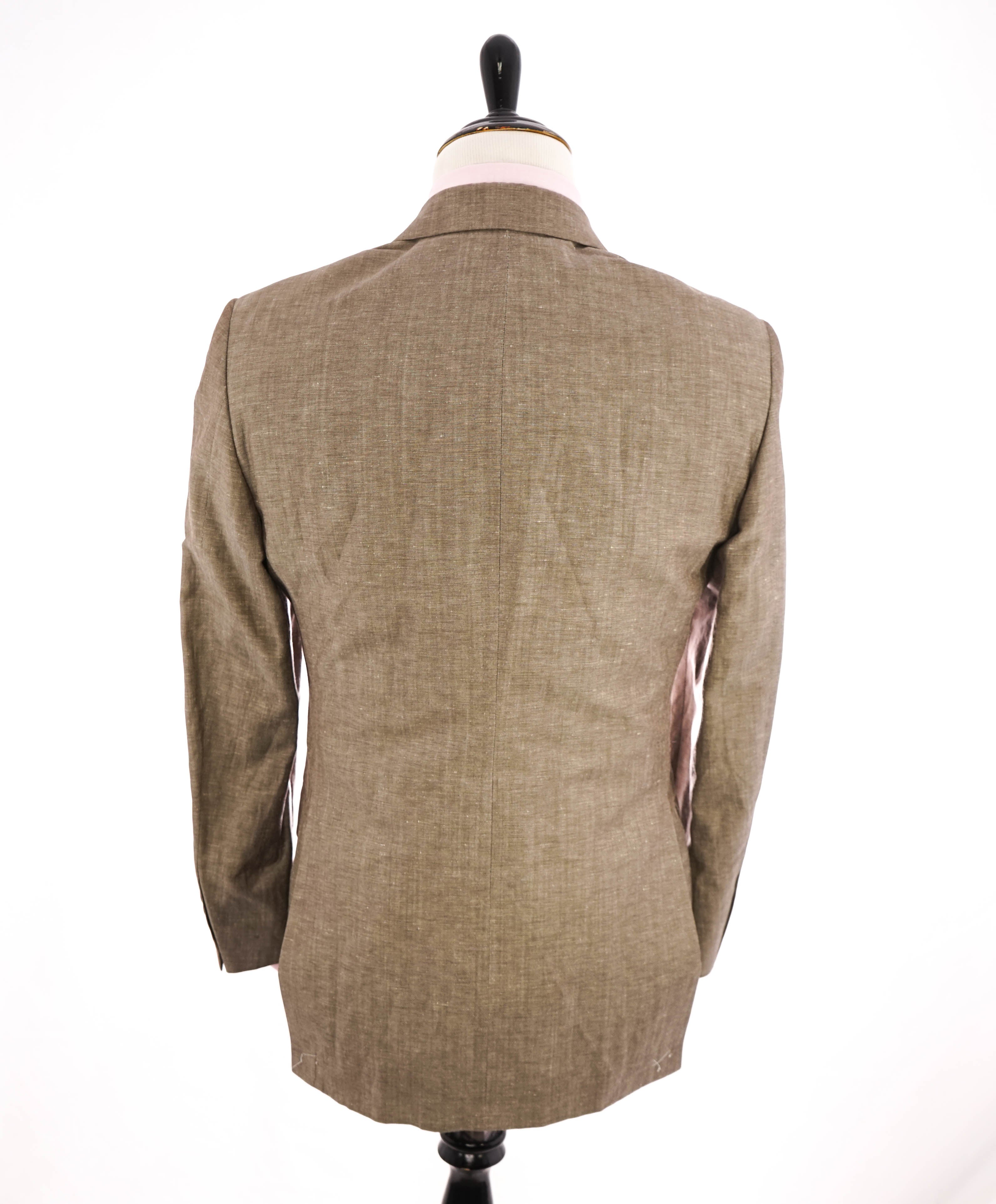 HICKEY FREEMAN - Beige LINEN / WORSTED WOOL Blend Blazer - 38R