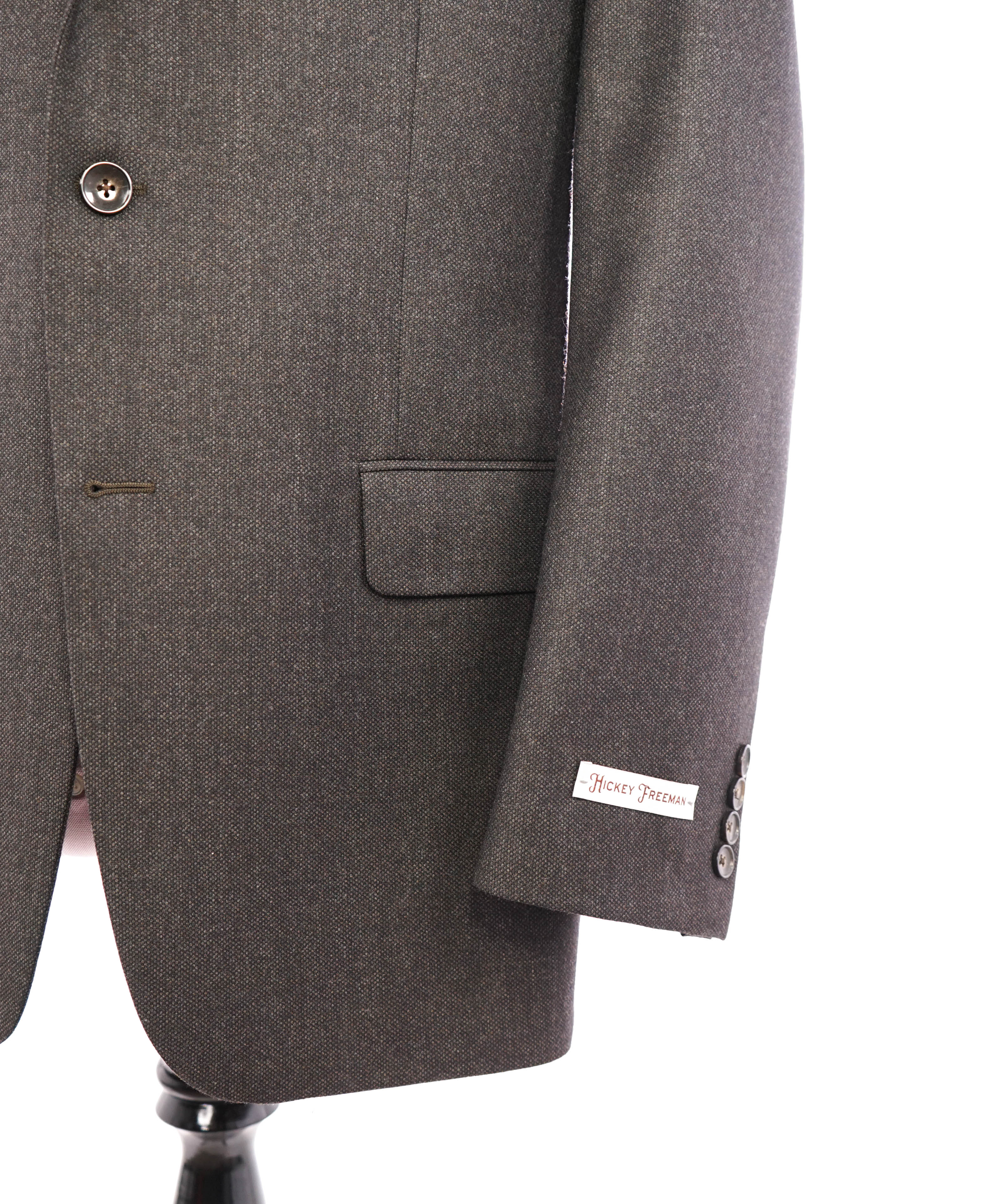 HICKEY FREEMAN - Brown Worsted Wool Blazer *CLOSET STAPLE* "Milburn ii" - 40R