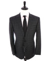 RALPH LAUREN BLACK LABEL - "Anthony" Plaid Side-Tabs Peak lapel Suit - 44R