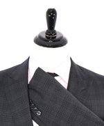 RALPH LAUREN BLACK LABEL - "Anthony" Plaid Side-Tabs Peak lapel Suit - 44R