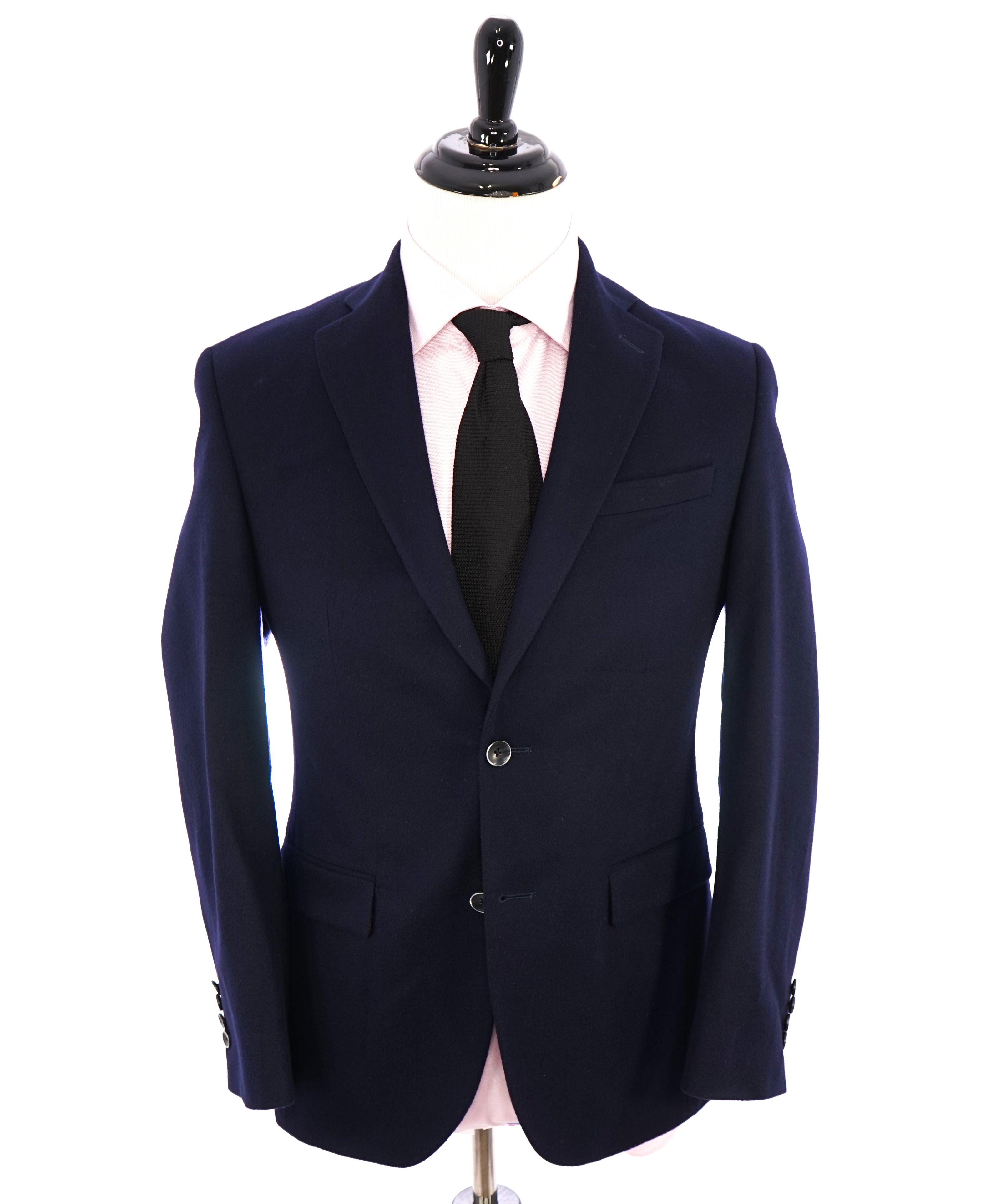 SAKS FIFTH AVENUE - LORO PIANA- Slim Pure 100% Cashmere Navy Blazer- 38R