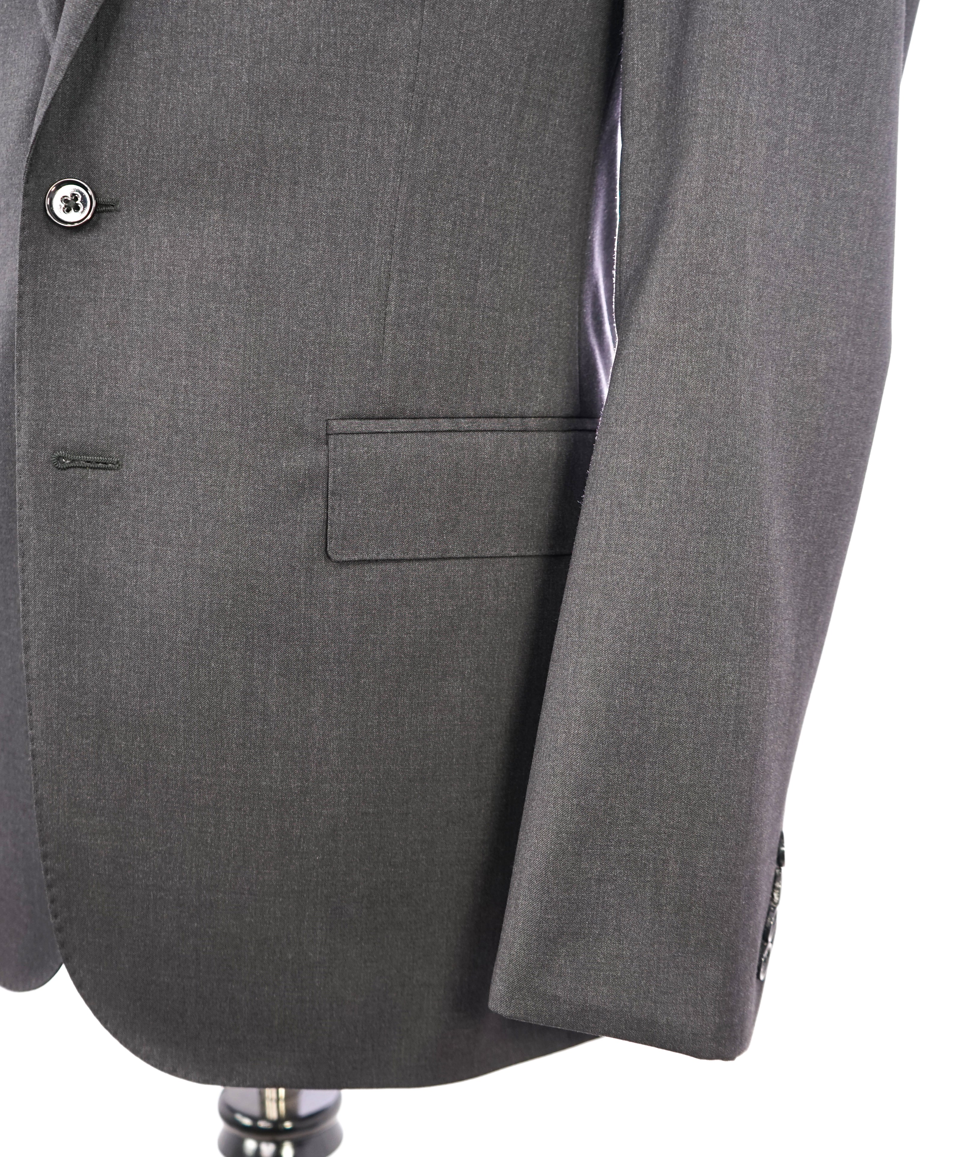 RALPH LAUREN BLACK LABEL - "Anthony" Gray All-Season Suit Side-Tabs - 40R