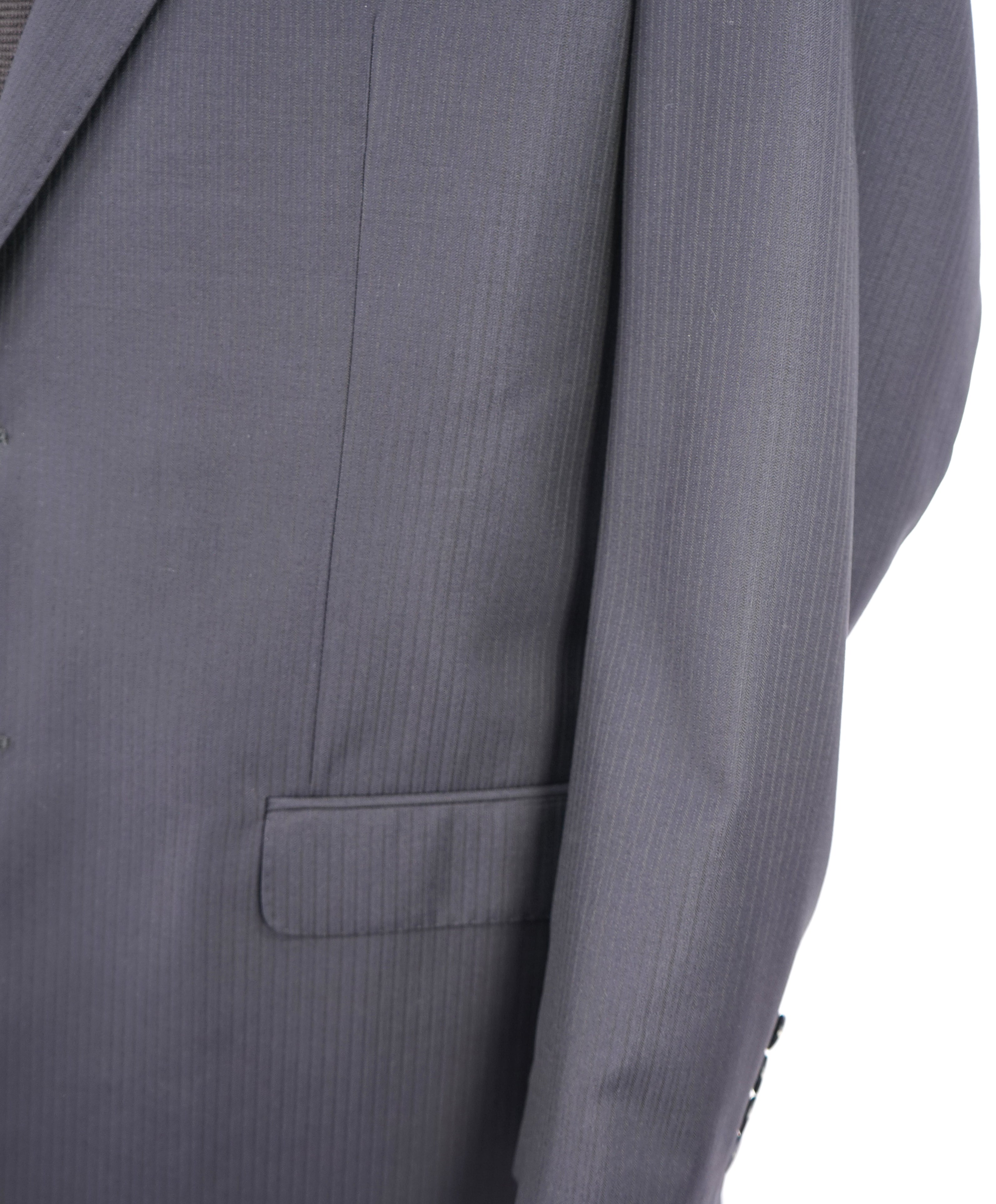 $1,895 ARMANI COLLEZIONI - Tonal Royal Blue Textured Suit "G Line " -  46R