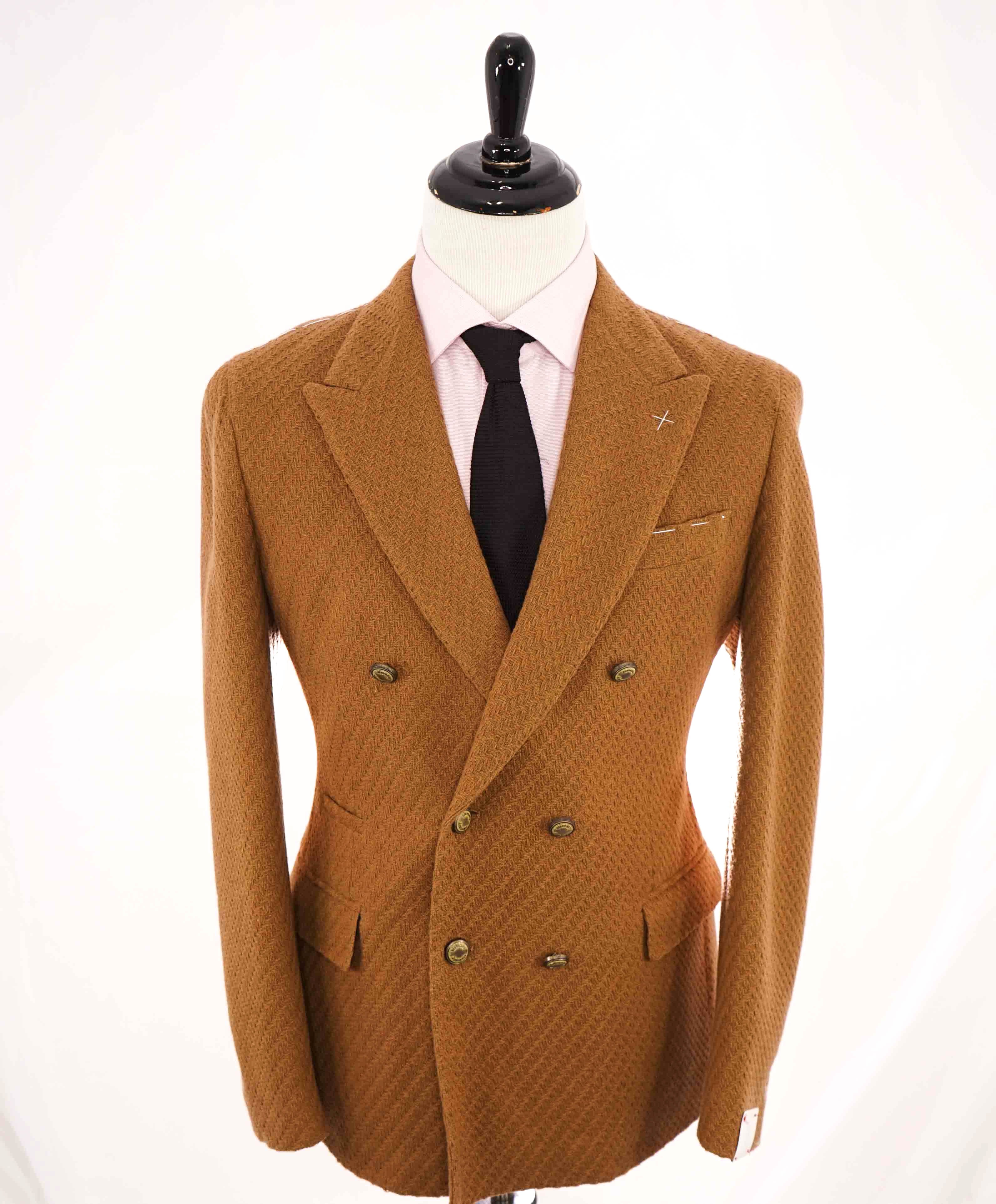 $2,895 ELEVENTY - *PURE CASHMERE* Jacquard Camel Platinum Blazer - 40 (50EU)