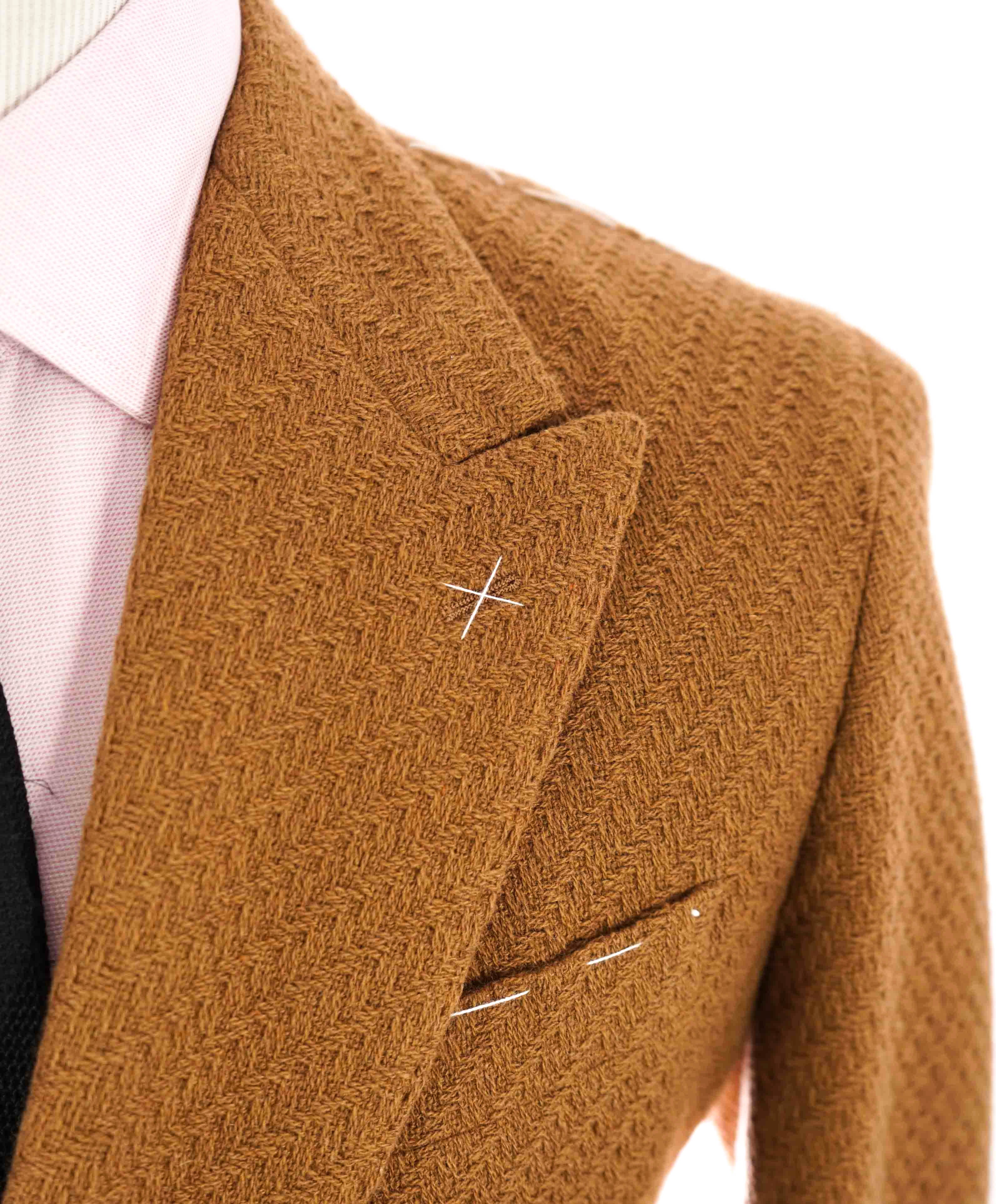 $2,895 ELEVENTY - *PURE CASHMERE* Jacquard Camel Platinum Blazer - 40 (50EU)