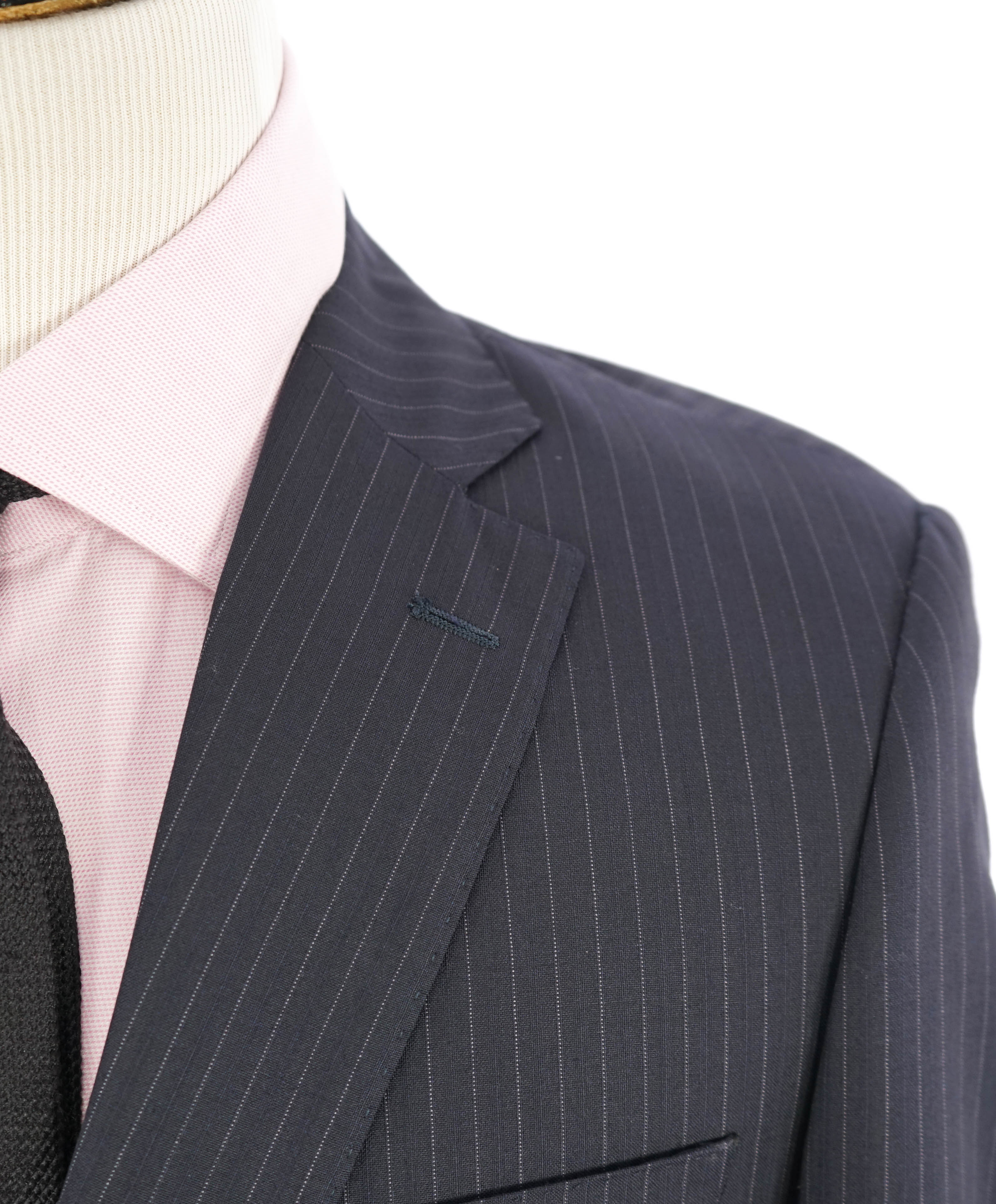 ERMENEGILDO ZEGNA - By SAKS FIFTH AVENUE "Slim" Chalk Stripe Suit - 38R