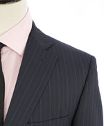 ERMENEGILDO ZEGNA - "CLASSIC" SAKS FIFTH AVENUE Blue Tonal Stripe Suit - 40S