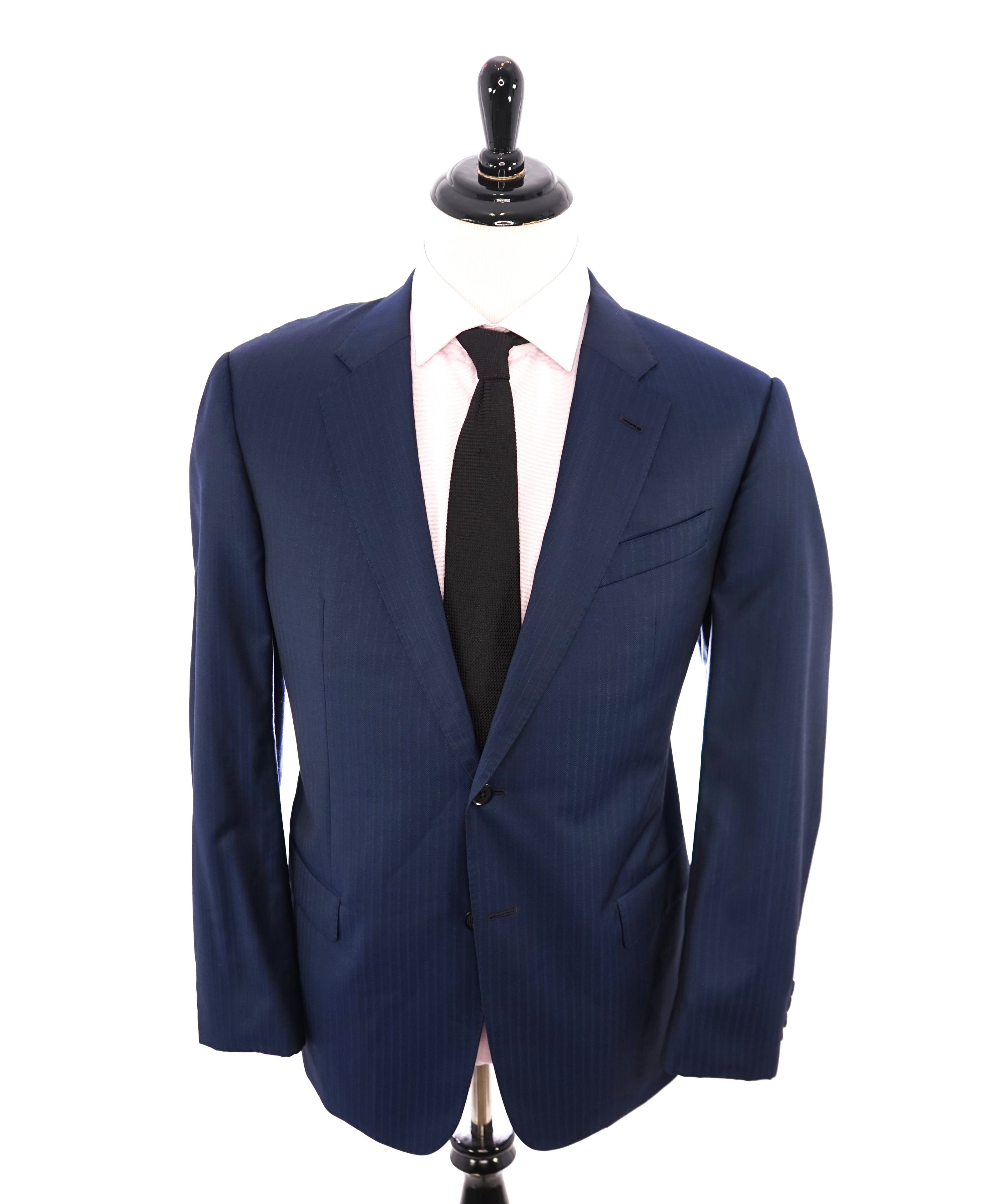 $1,895 ARMANI COLLEZIONI - Tonal Royal Blue Textured Suit "G Line " -  44R