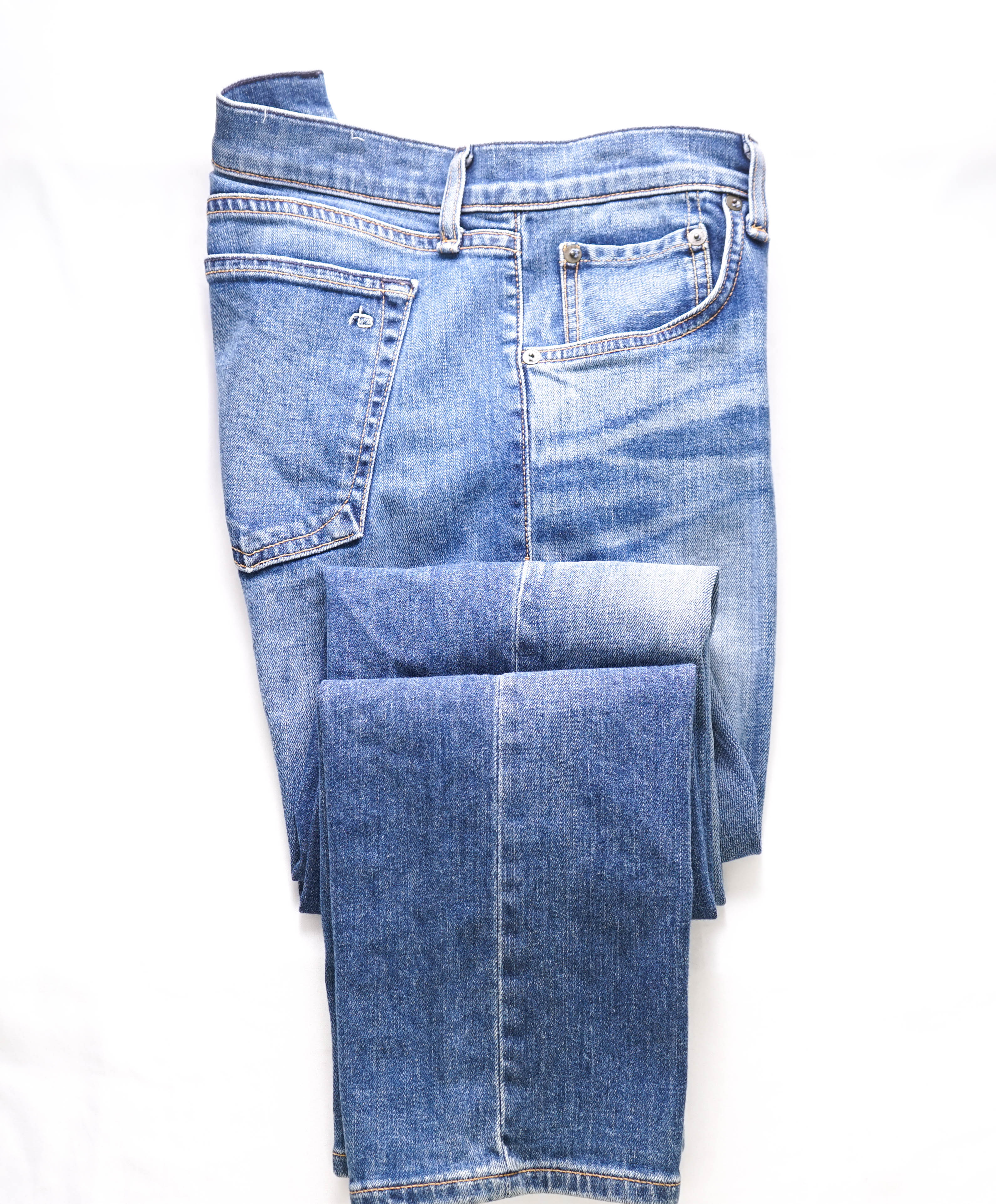 RAG & BONE - Fit 3 Slim Straight Leg Blue Jeans *Missing Button* - 32W