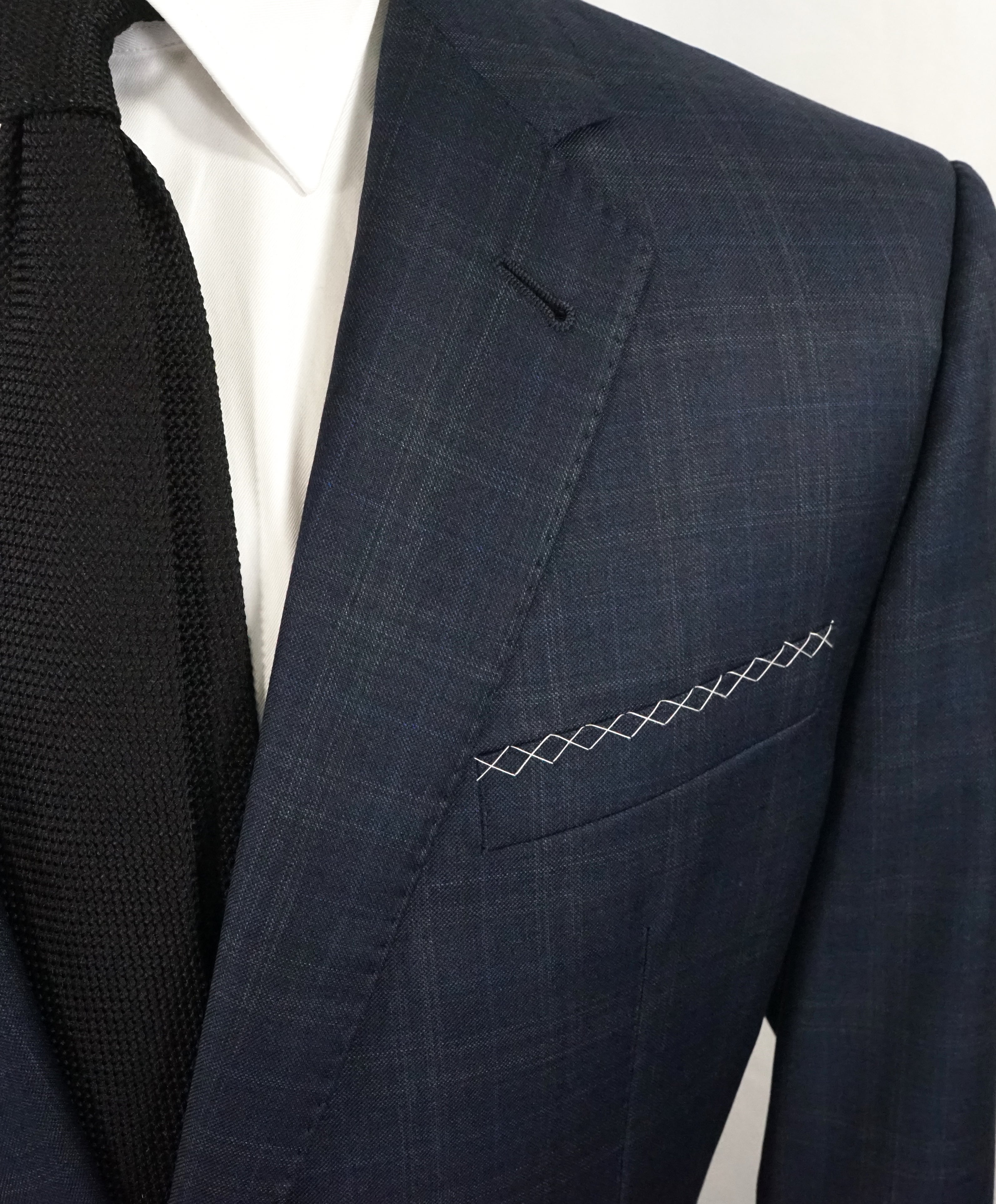 GIORGIO ARMANI - “Wall Street” Blue Bold Plaid Check Suit - 42R