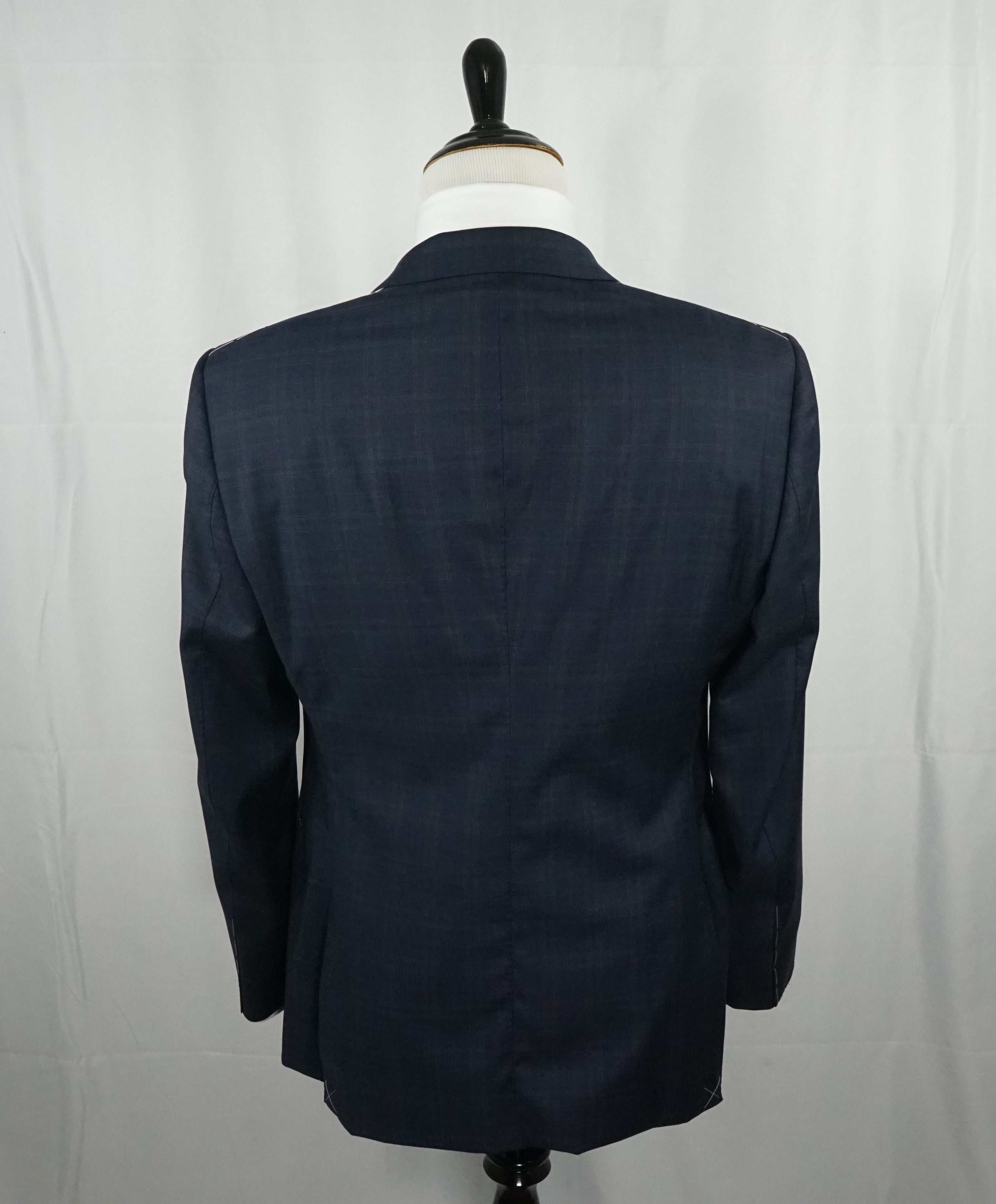 GIORGIO ARMANI - “Wall Street” Blue Bold Plaid Check Suit - 42R