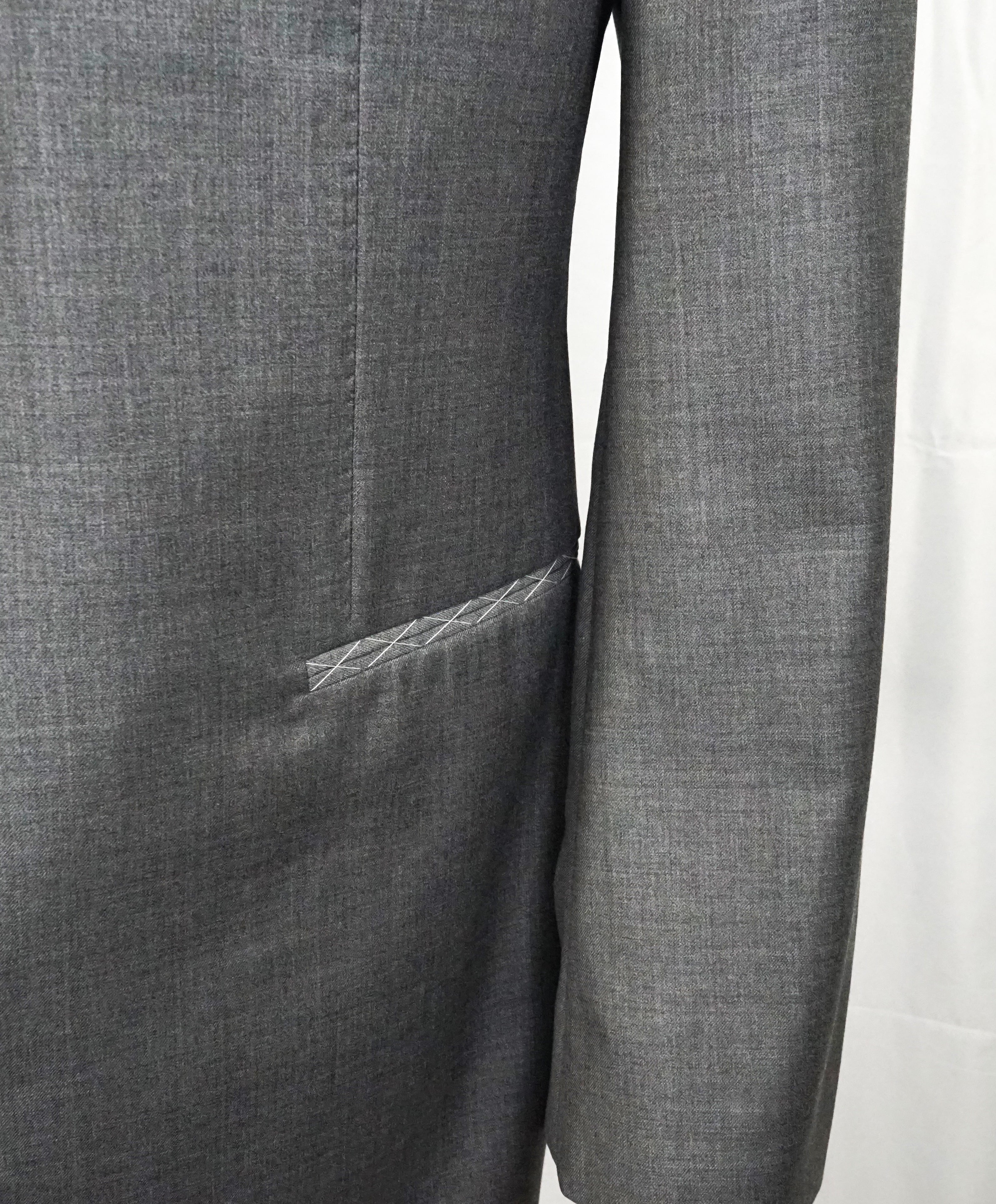 GIORGIO ARMANI- “Wall Street” Gray Wool & Cashmere Gray Suit - 44R