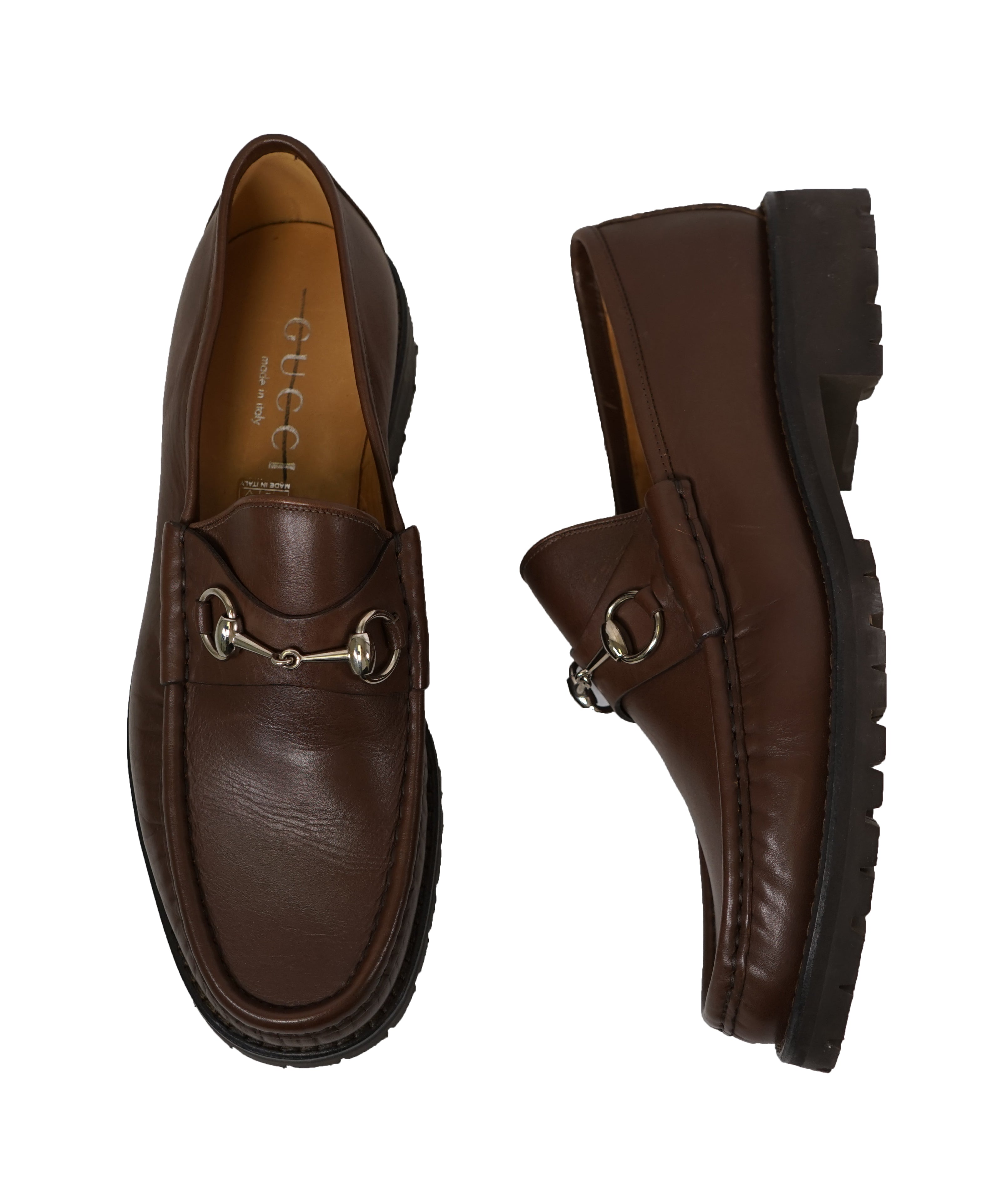 GUCCI - Horse-bit Loafers Brown Iconic Style - 10