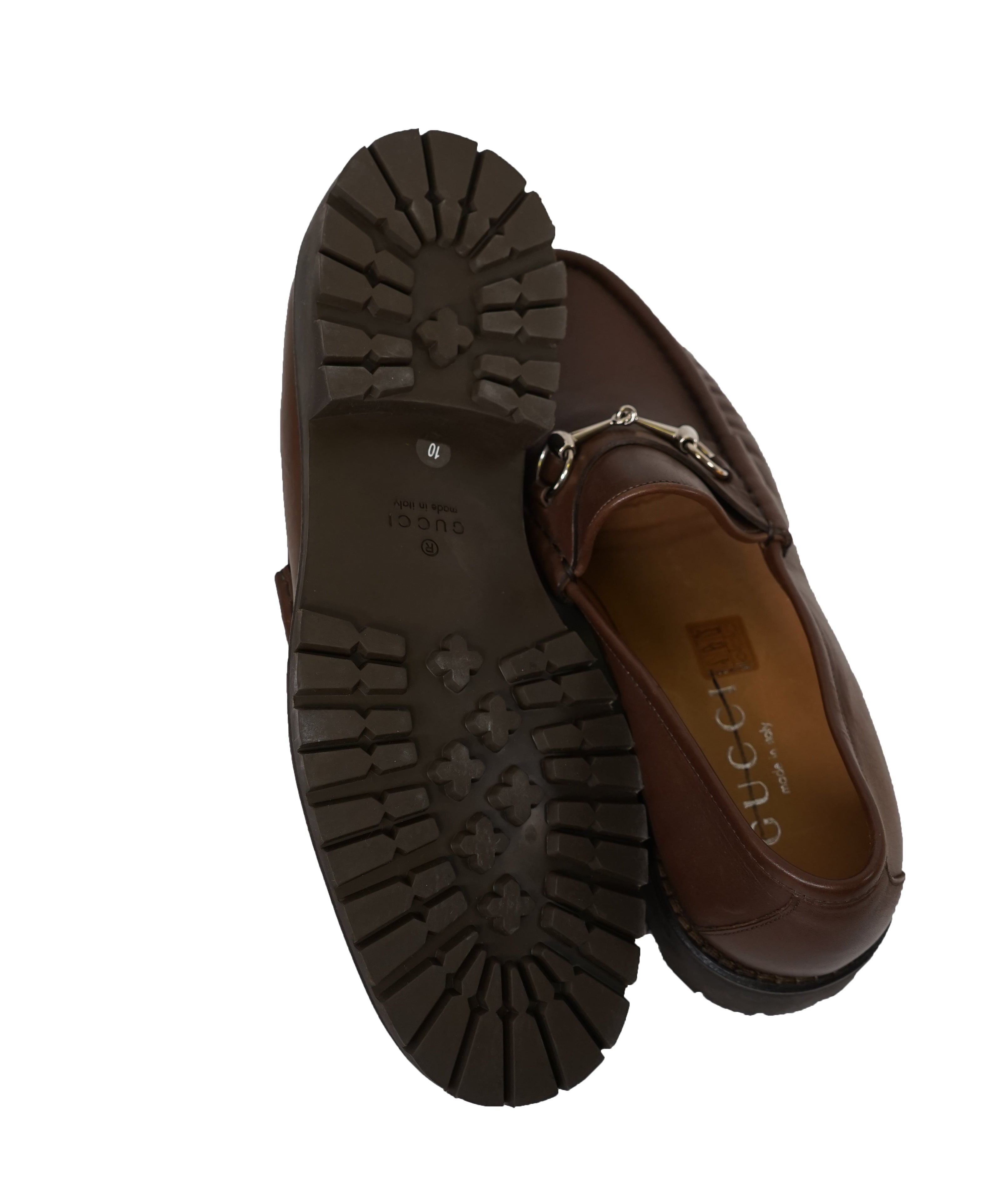 GUCCI - Horse-bit Loafers Brown Iconic Style - 10