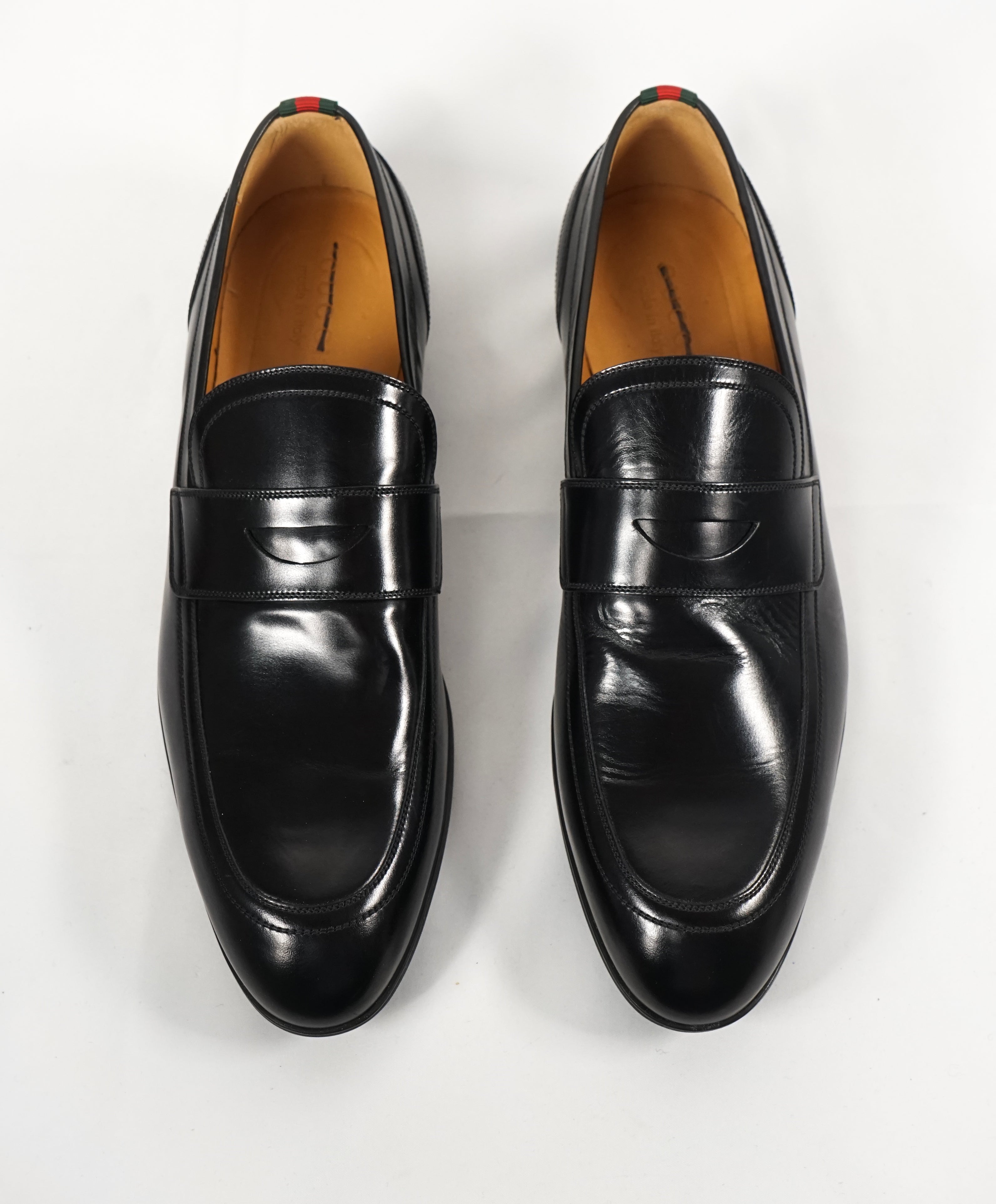 GUCCI - "Ravello" Slip On Penny Loafers With Web Detail - 11