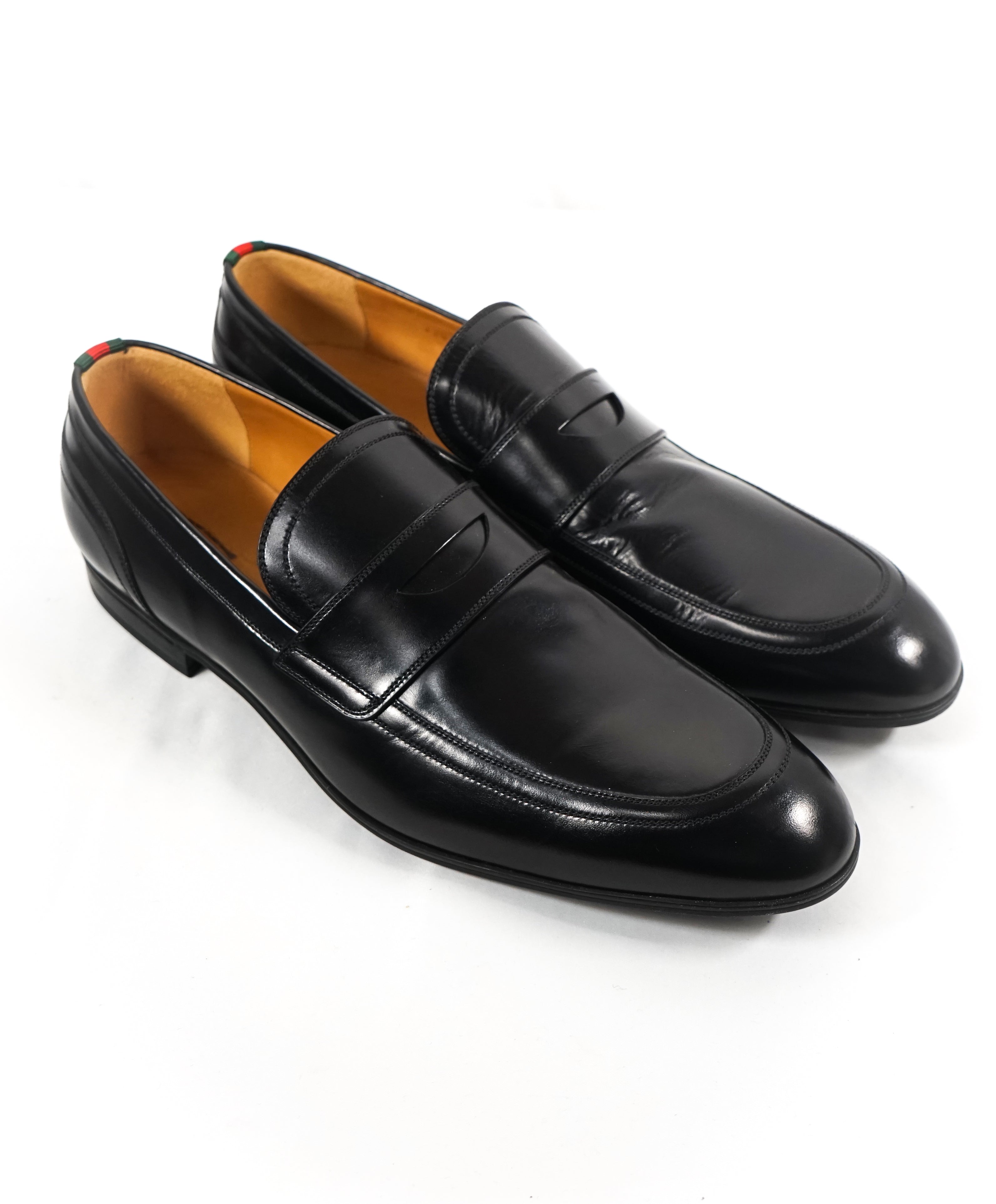 GUCCI - "Ravello" Slip On Penny Loafers With Web Detail - 11