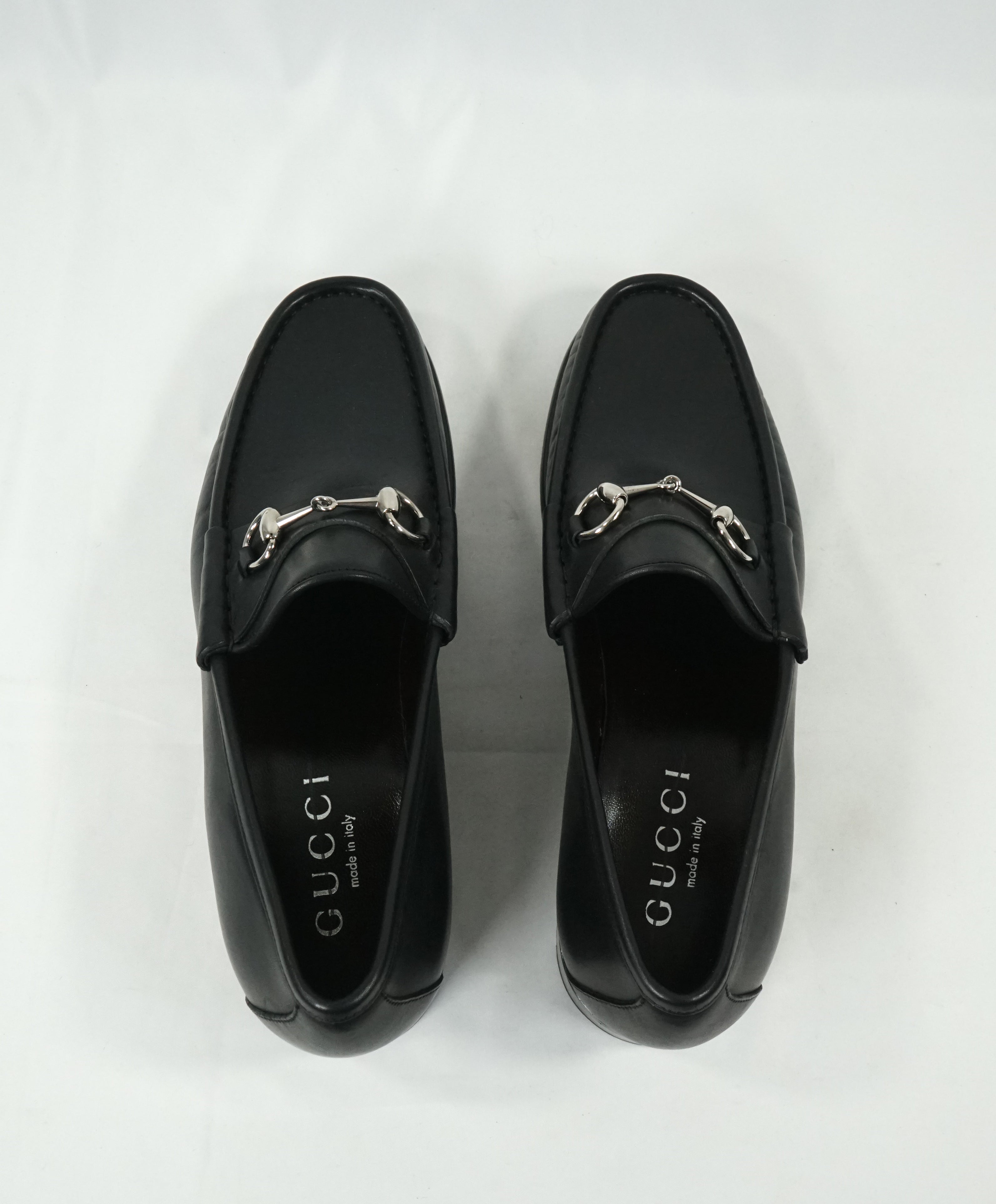 GUCCI - Horse-bit Leather sole Loafers Black Iconic Style - 11