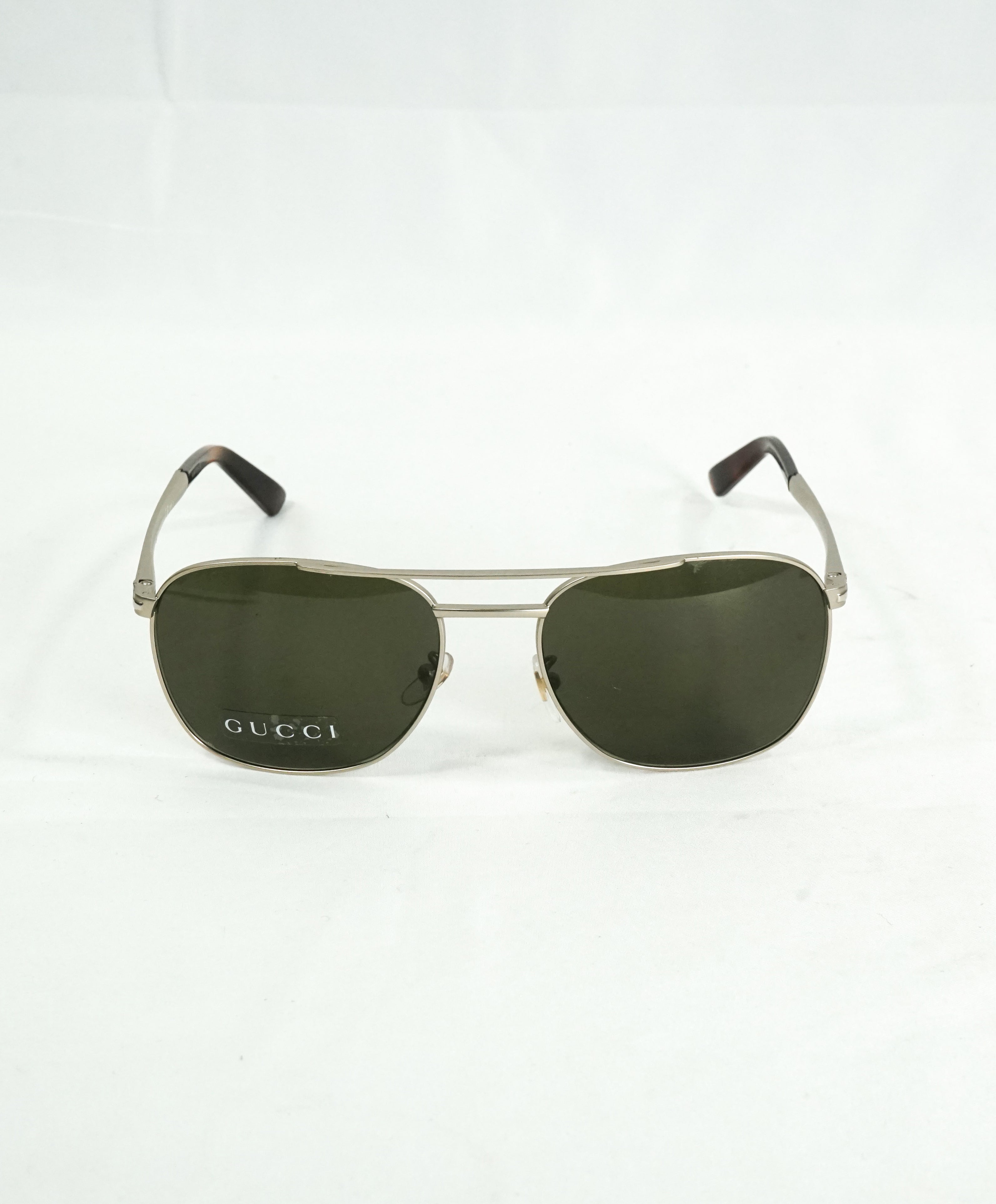 GUCCI - GG22070/f/s CGS70 Polarized Matte Silver Logo Sunglasses - 59-19 145