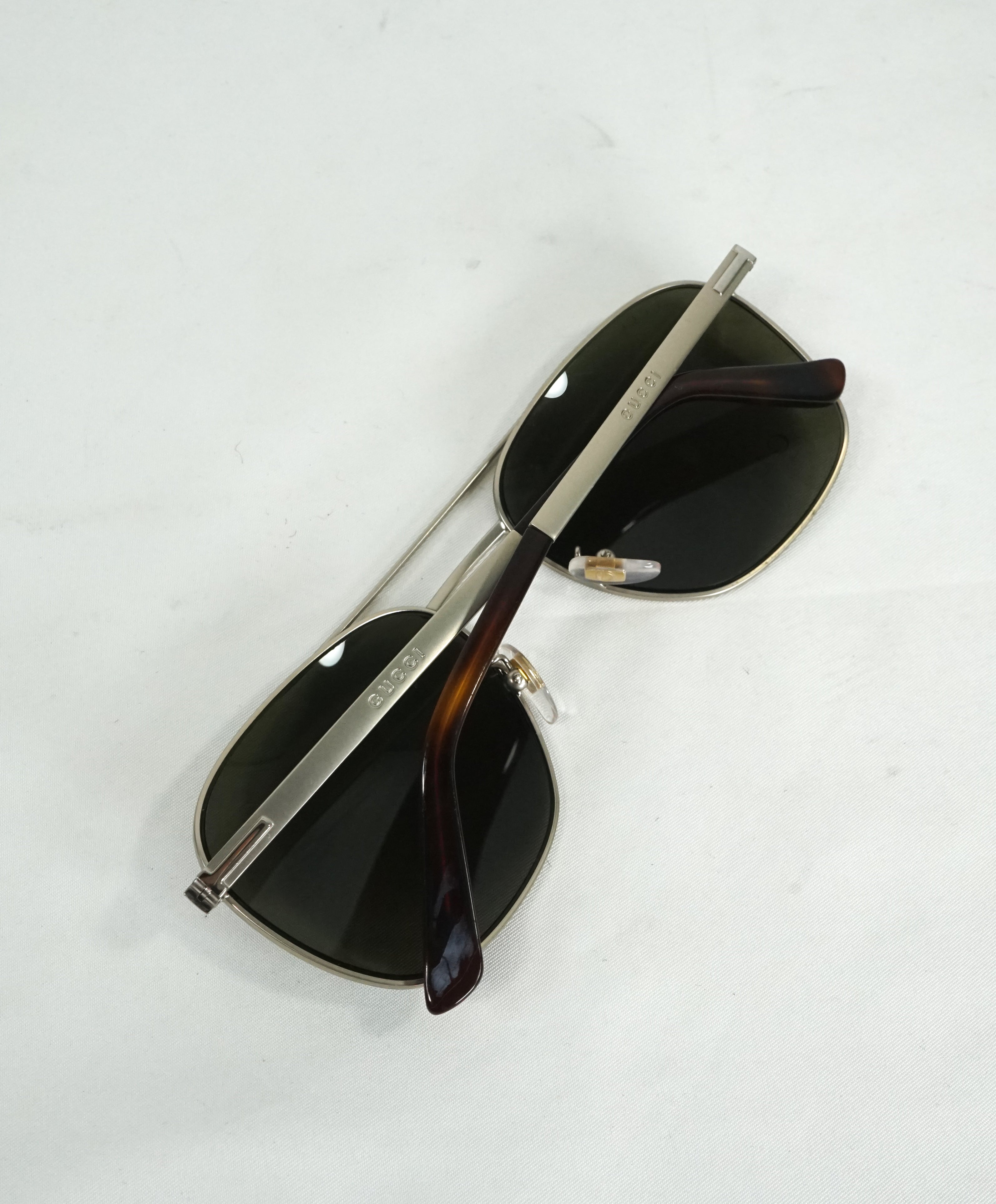 GUCCI - GG22070/f/s CGS70 Polarized Matte Silver Logo Sunglasses - 59-19 145