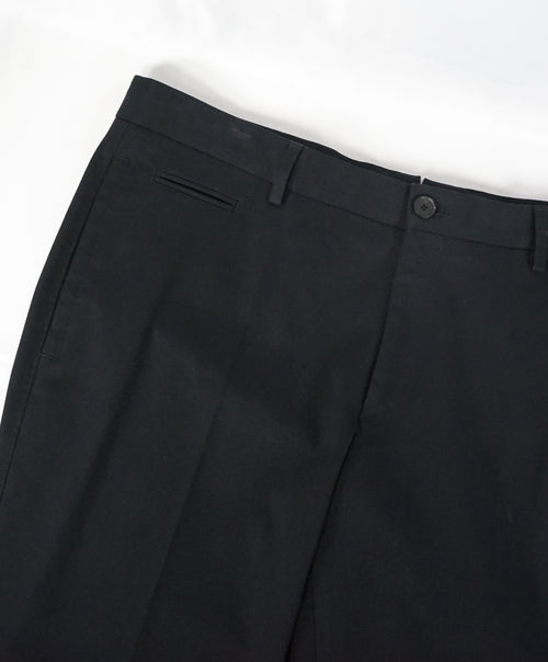 HUGO BOSS - “T-Glendan" Solid Black Cotton Dress Chino Pants - 38W