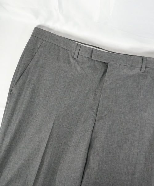 HUGO BOSS - “Grand/Central US" Gray Micro Check Slim Cotton Dress Pants - 38W