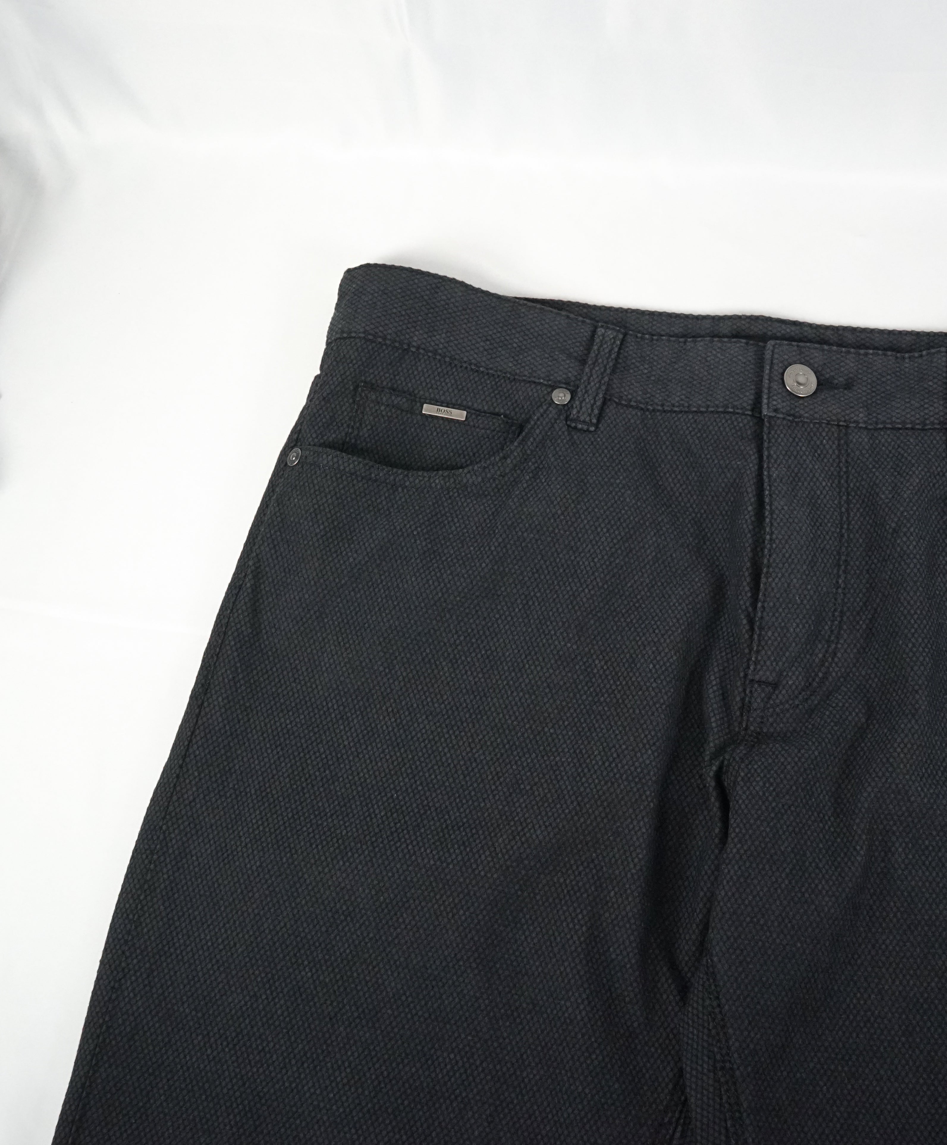 HUGO BOSS - “Maine3-20” Medium Gray Slim Cotton 5-Pocket Pants - 34W