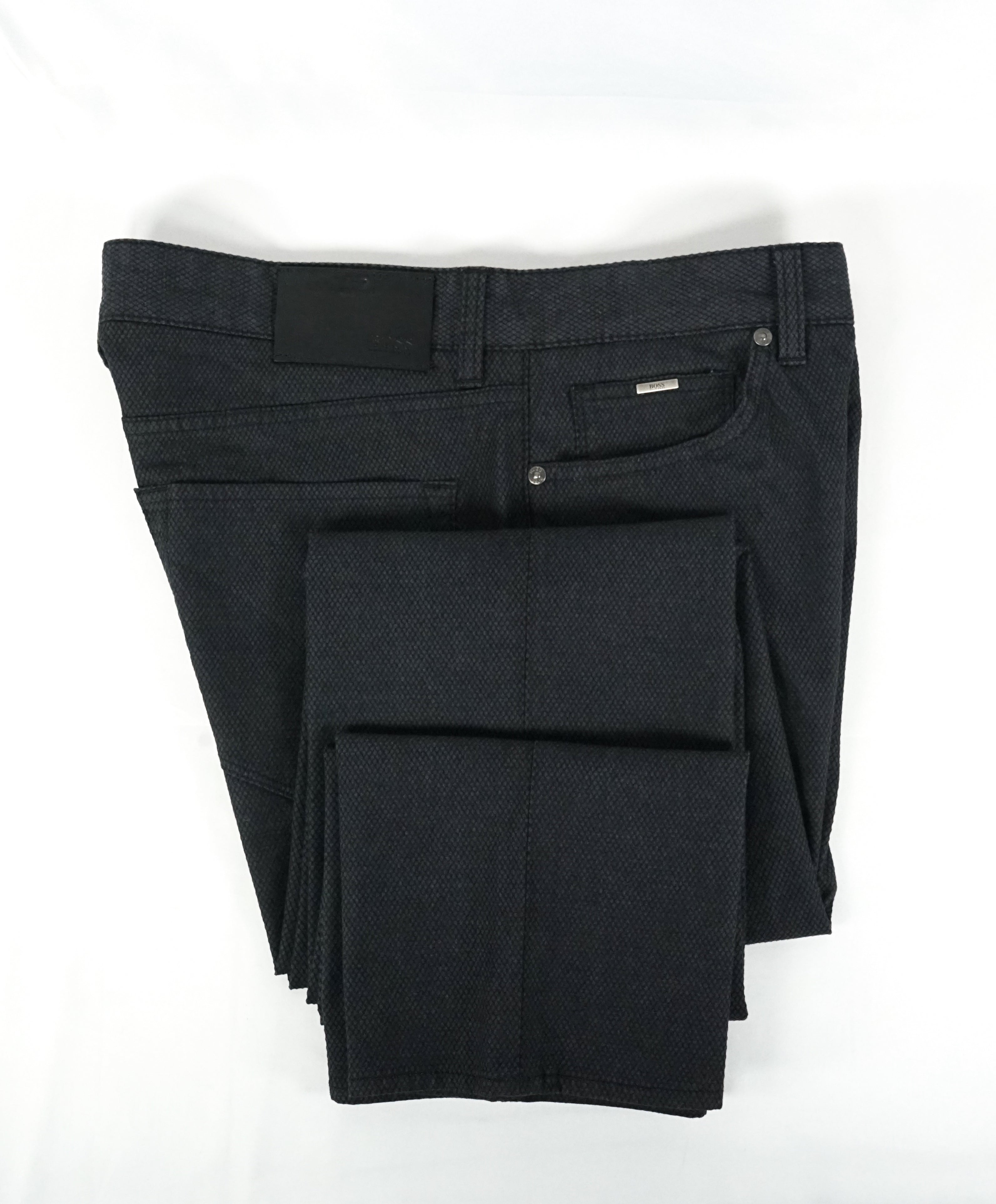 HUGO BOSS - “Maine3-20” Medium Gray Slim Cotton 5-Pocket Pants - 34W