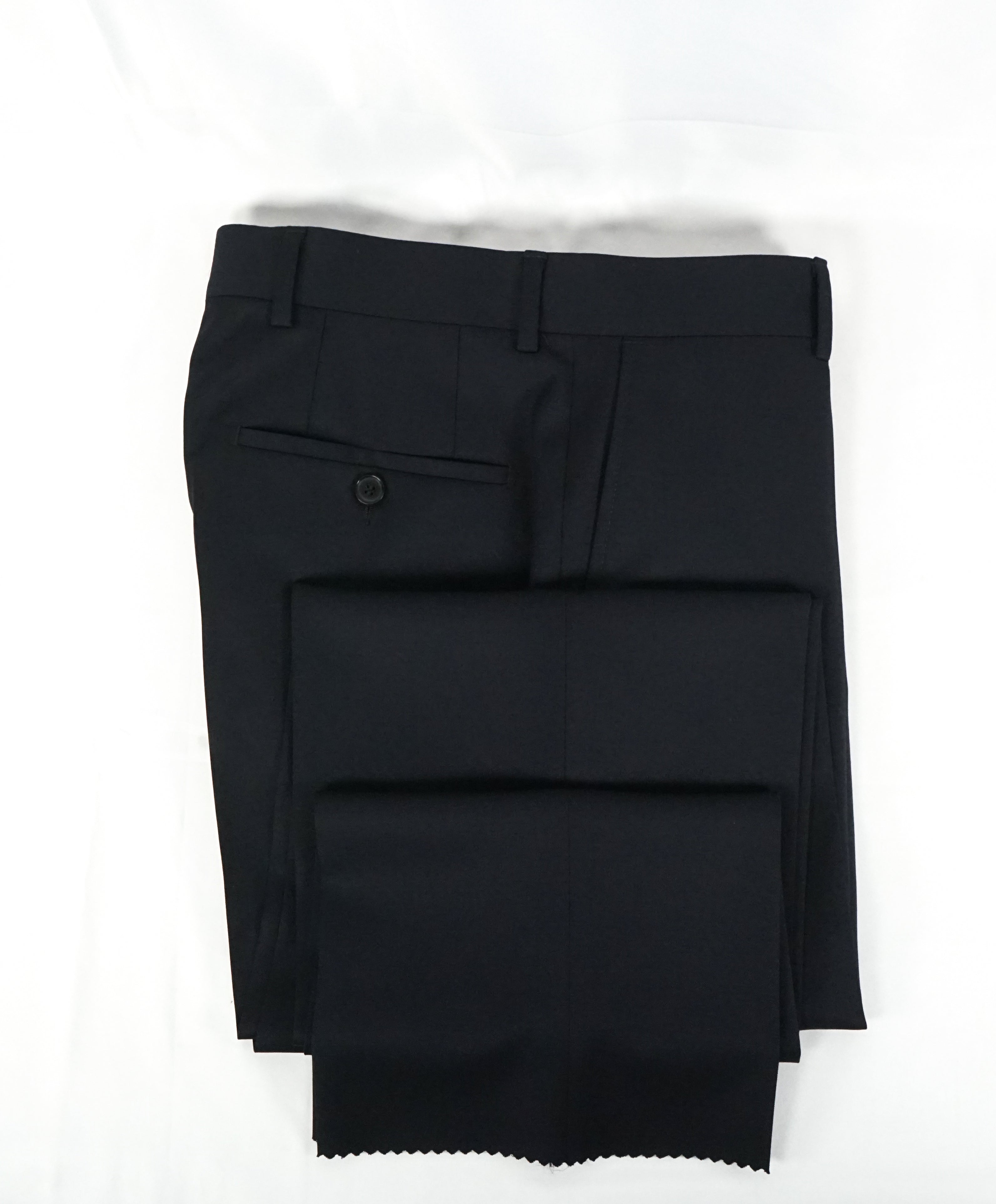 HUGO BOSS - “ Pasolini/Movie US" Solid Navy Flat Front Dress Pants - 32W