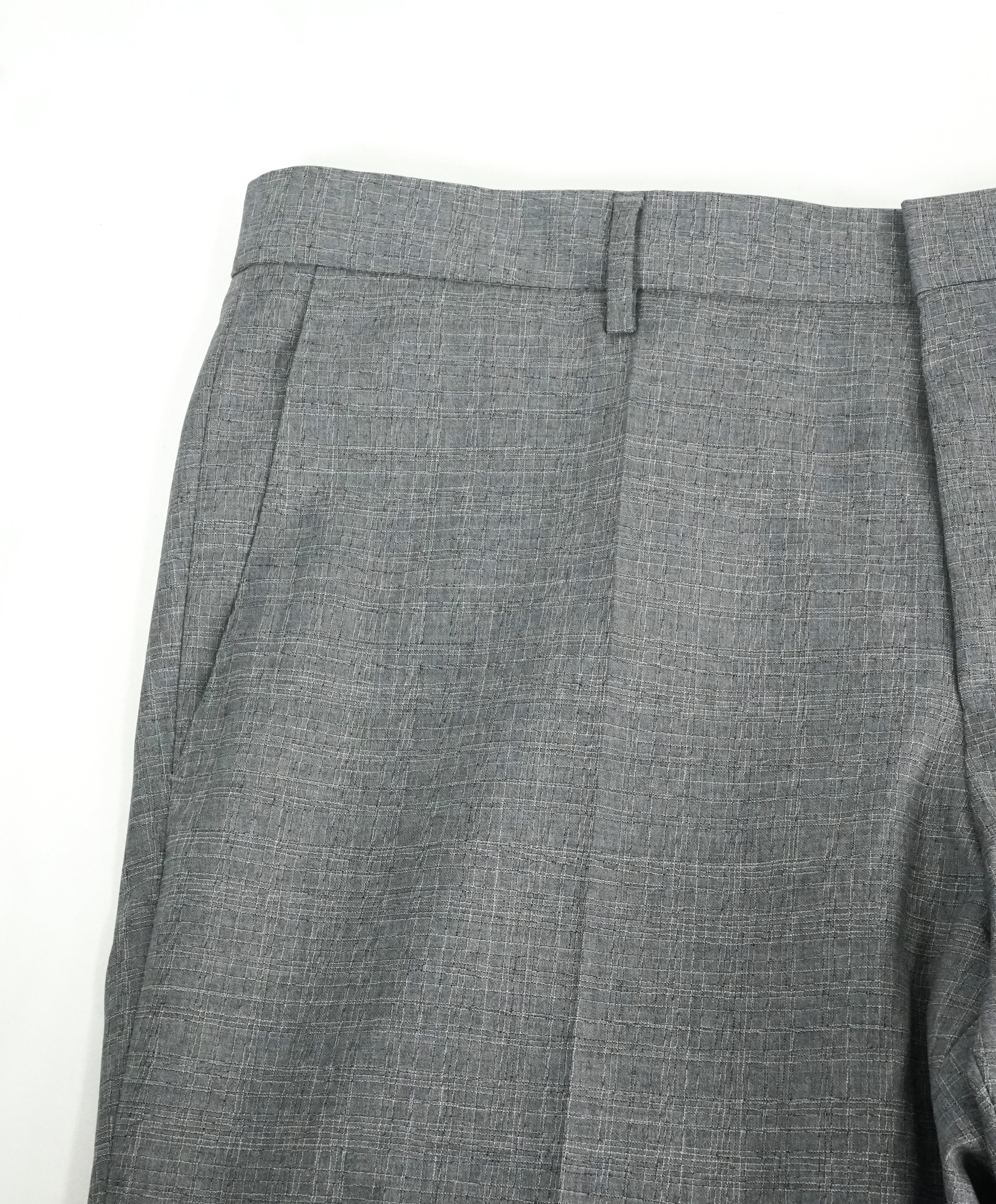 HUGO BOSS - Abstract Textured “Novan3/Ben” Flat Front Dress Pants - 34W